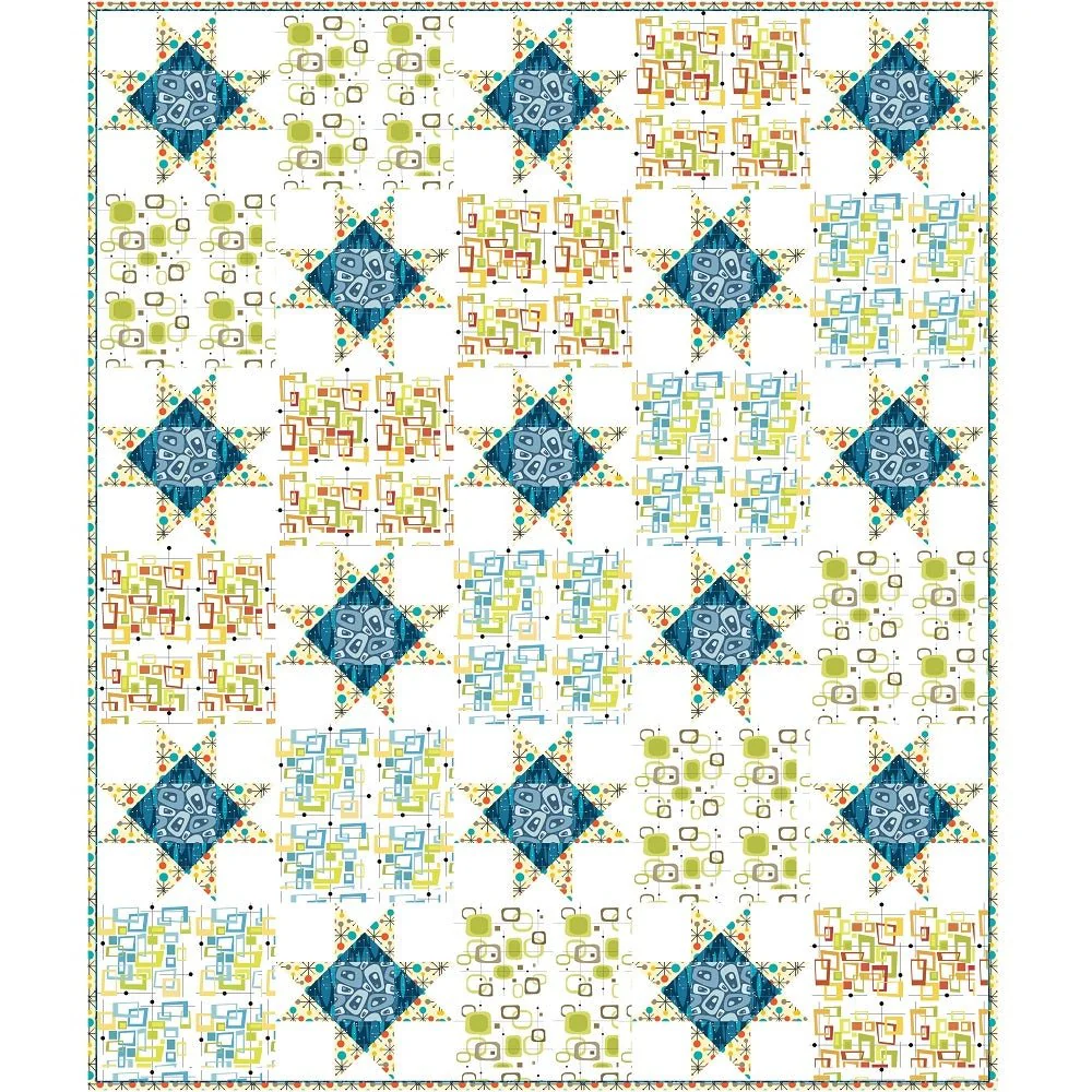 Retro Retro Quilt Kit - 60" x 72" - Image 2
