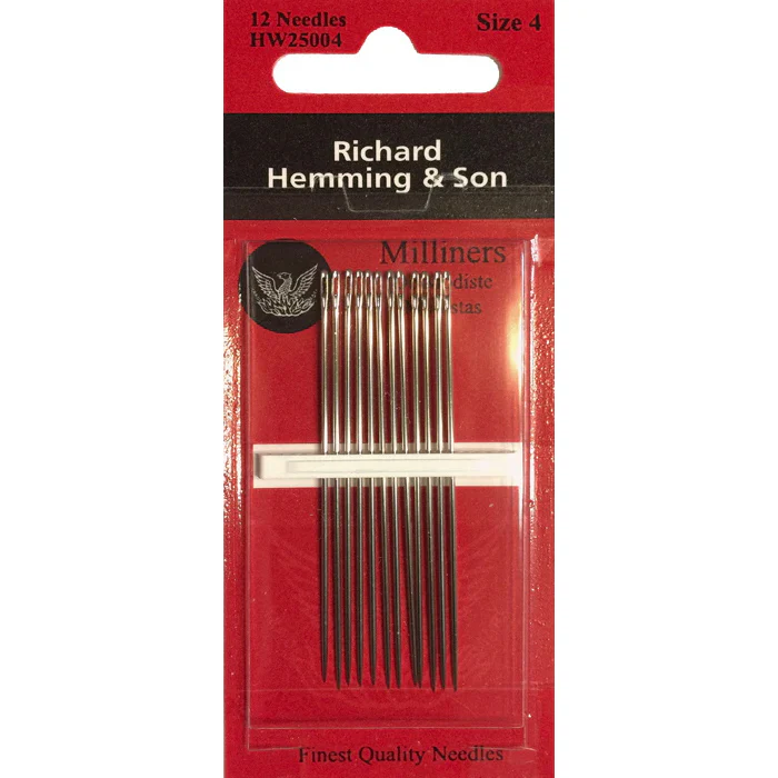 Richard Hemming & Son Milliner Needles - Size 4