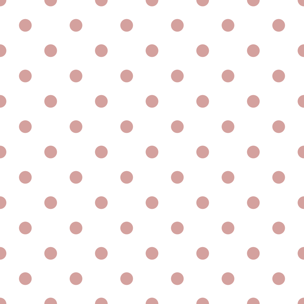 Rose Gold Dots Fabric - White
