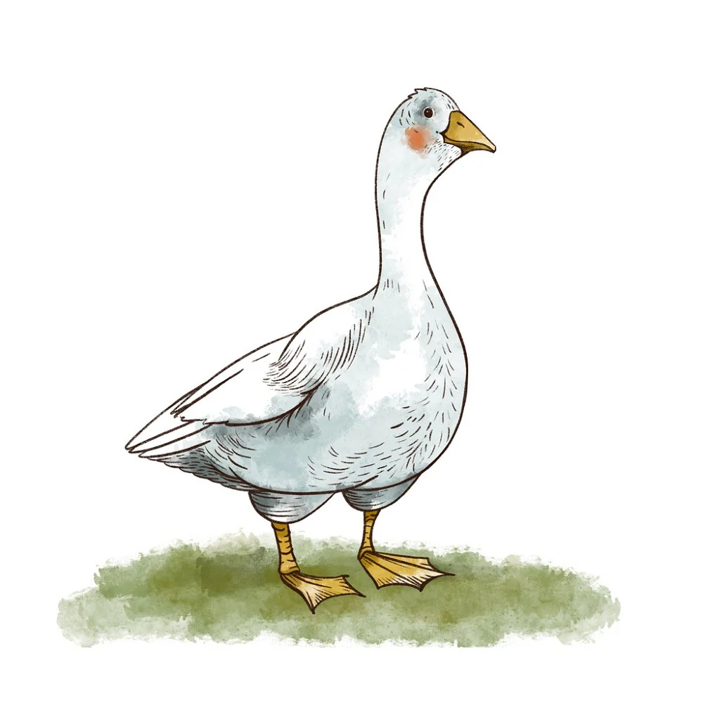 Rustic Goose Fabric Panel