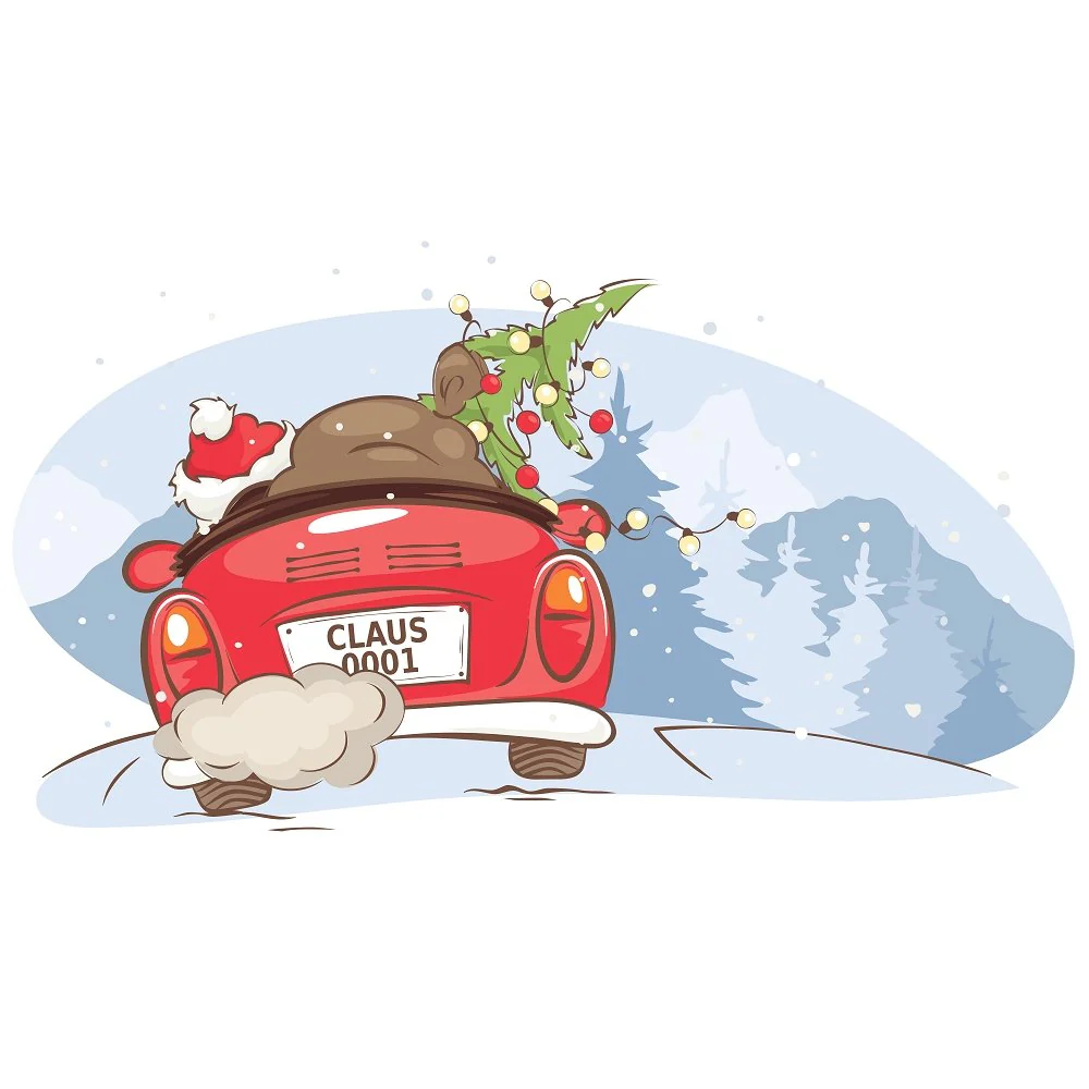 Santa in a Convertible Fabric Panel