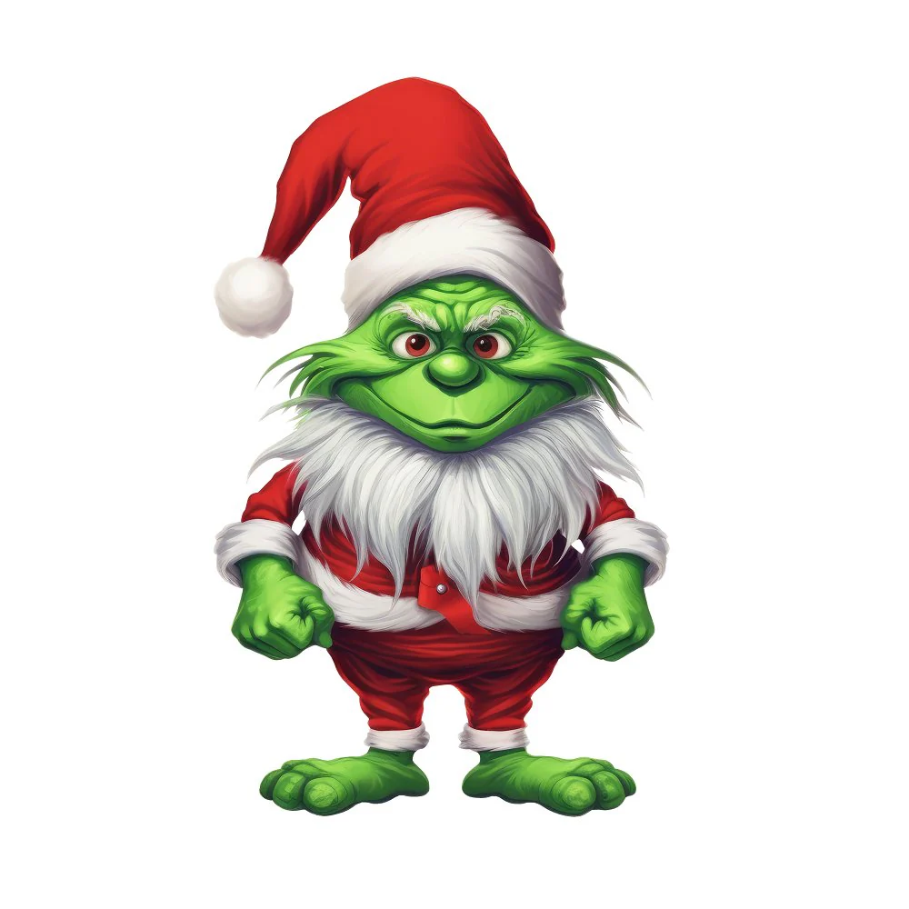 Scary Christmas Gnomes #1 Fabric Panel