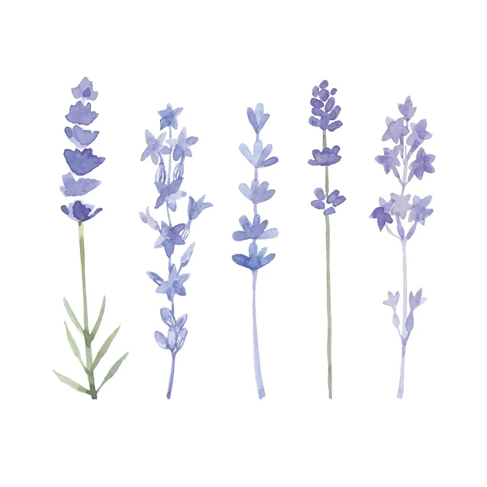 Set Of Lavender Fabric Panel