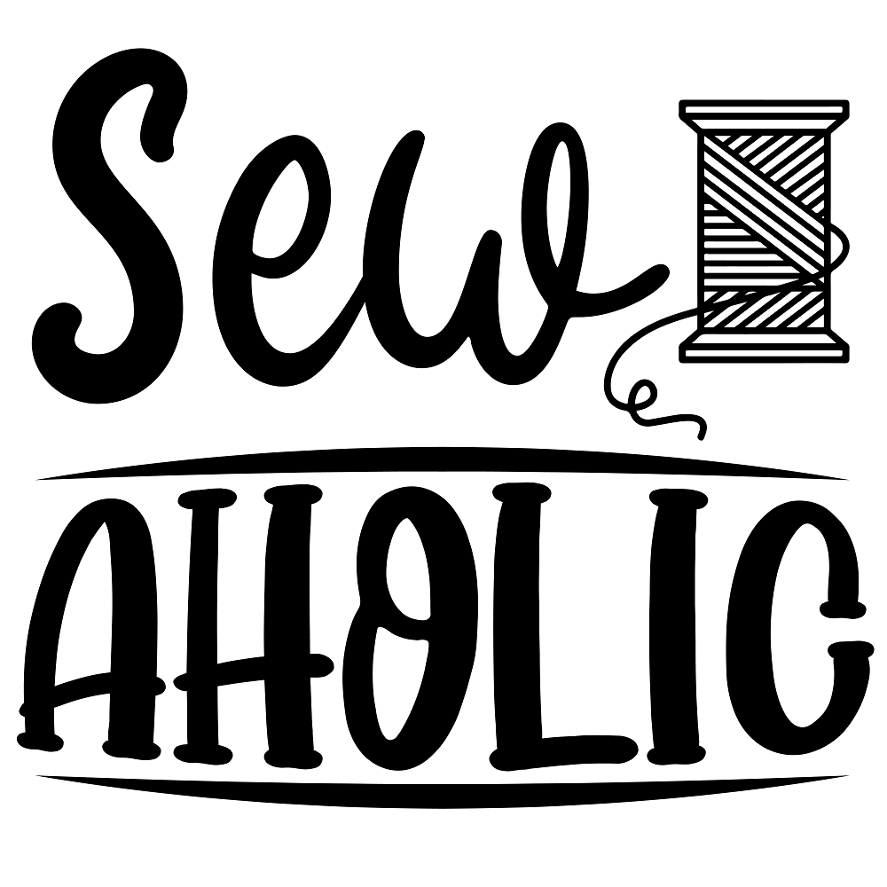 SewAHOLIC Fabric Panel - Black/White