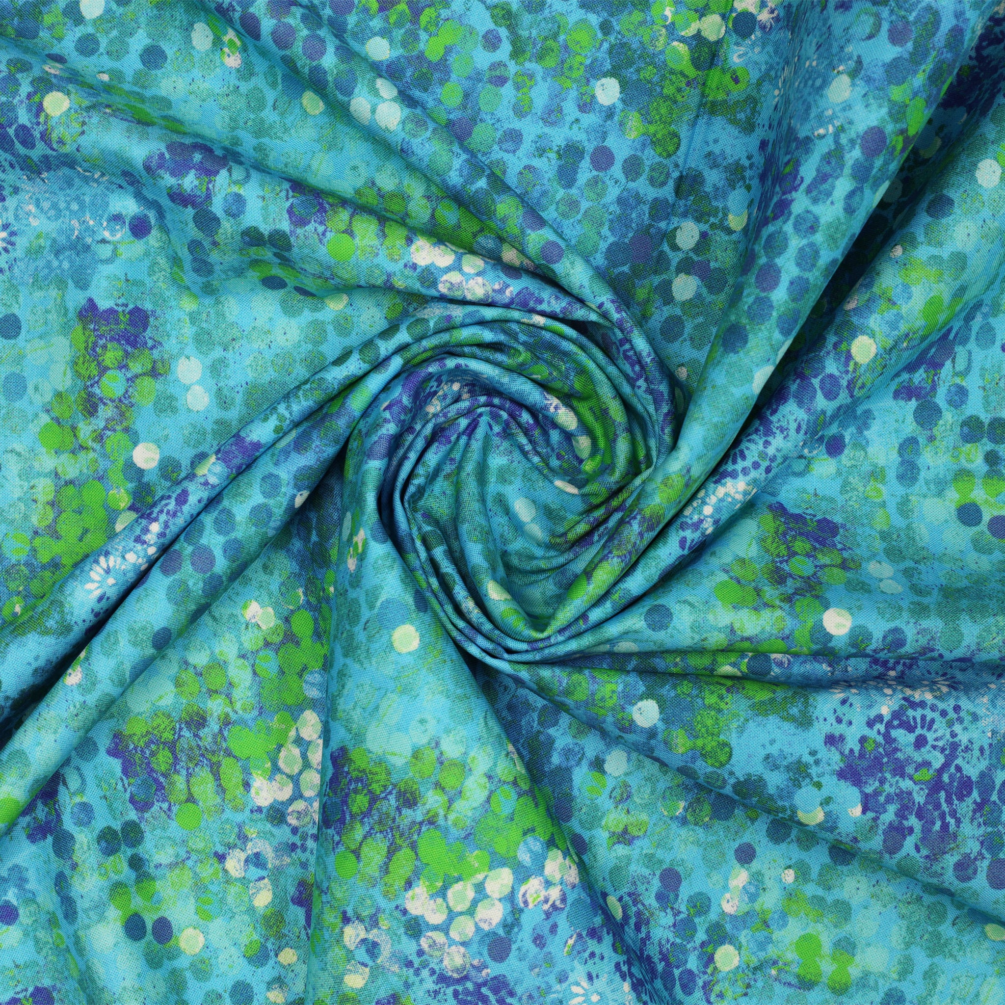 Shine On Fabric Collection - Glimmer Turquoise - Image 2