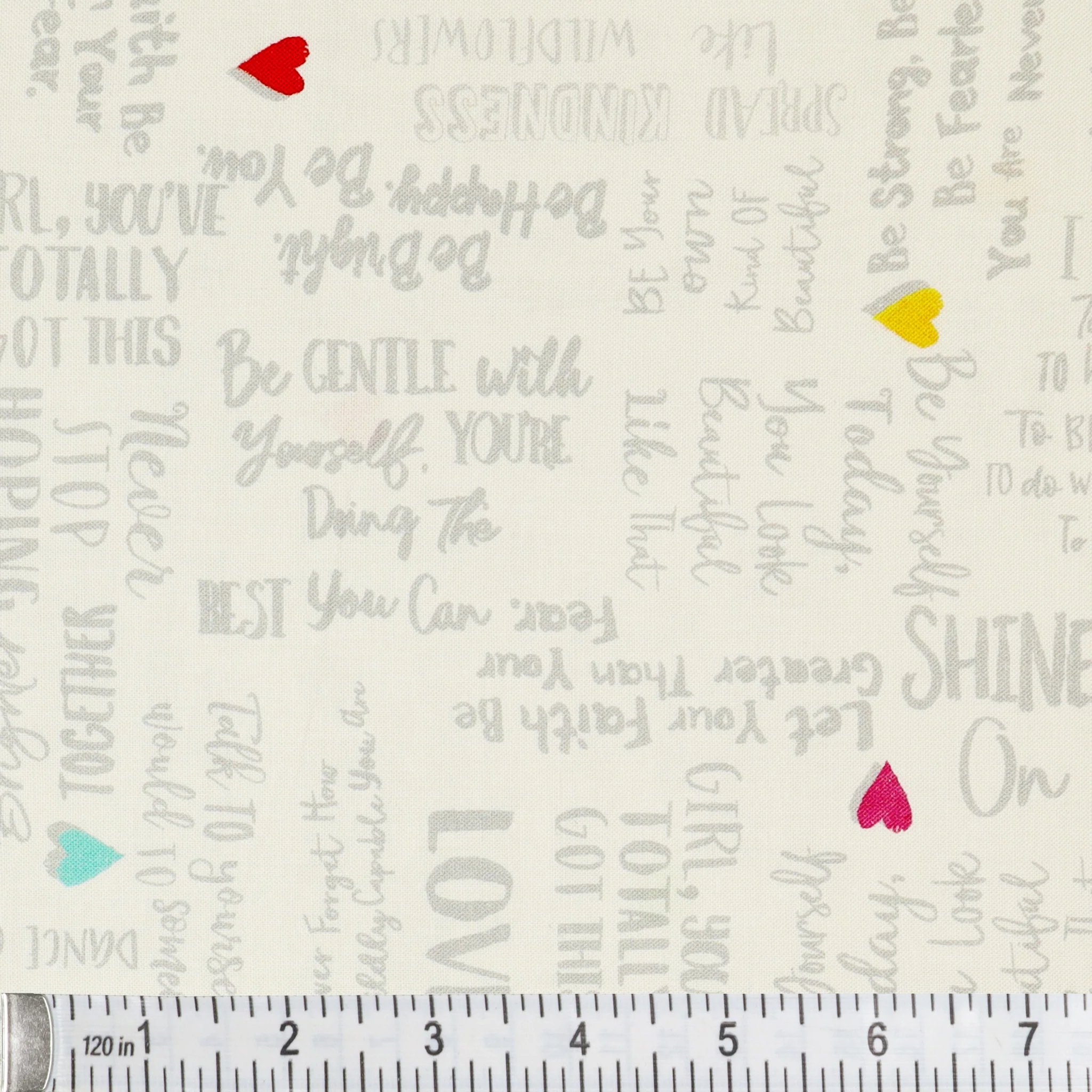 Shine On Fabric Collection - Self-Love White - Image 3