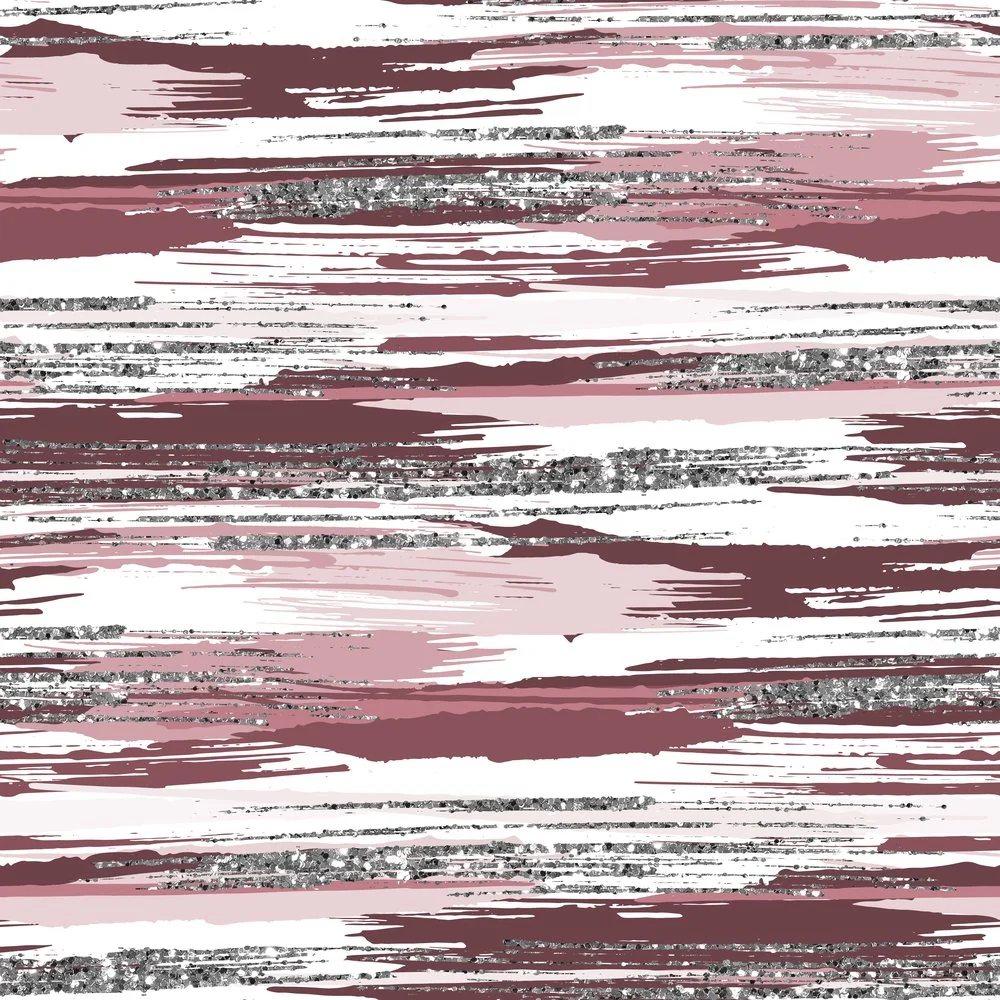 Silver Glitter and Brush Stroke Fabric - Button Eyes