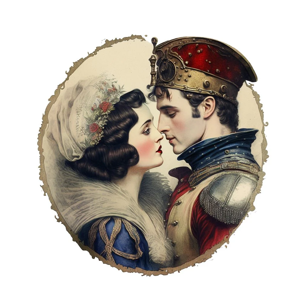 Snow White & The Prince #1 Fabric Panel