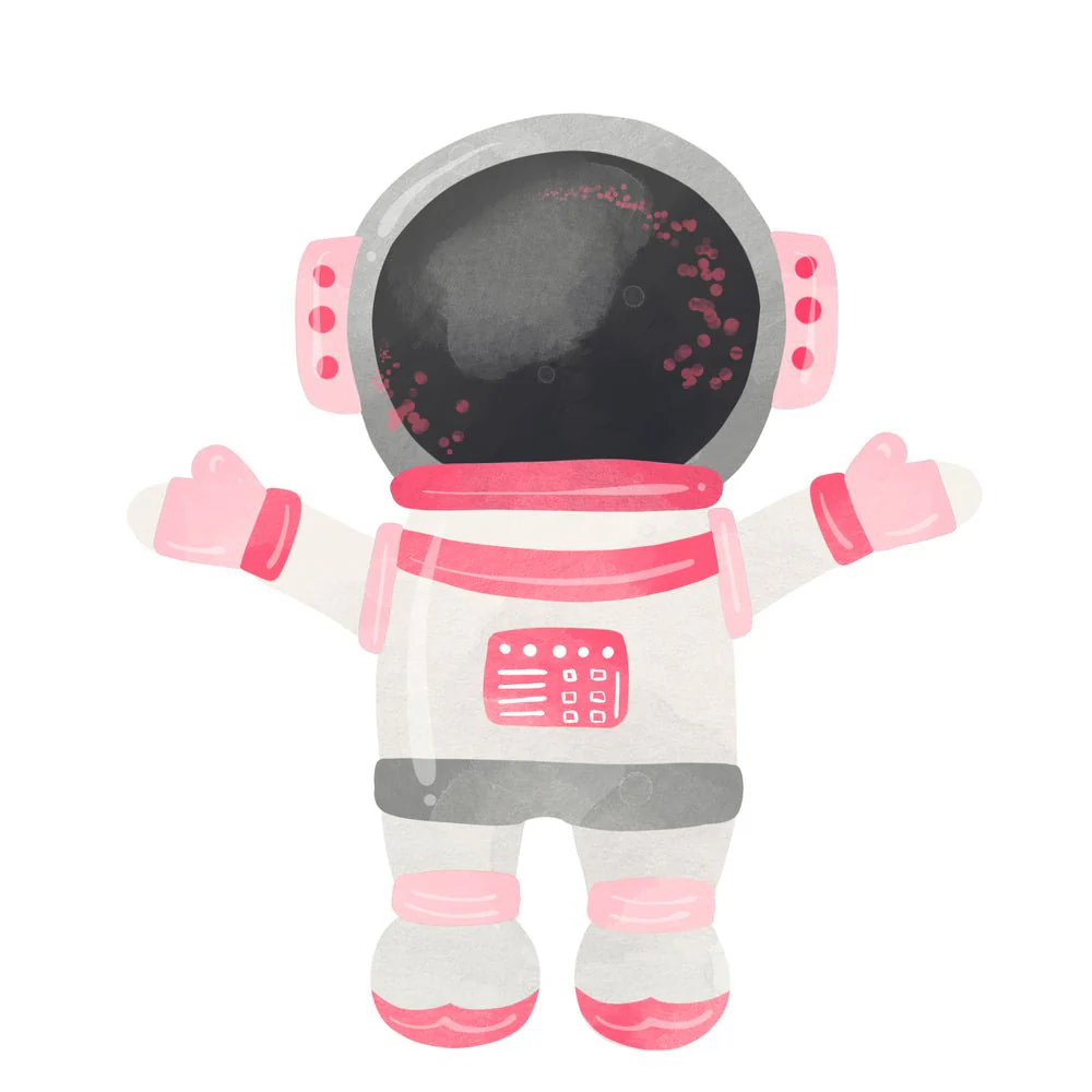 Space Girls Astronaut #2 Fabric Panel