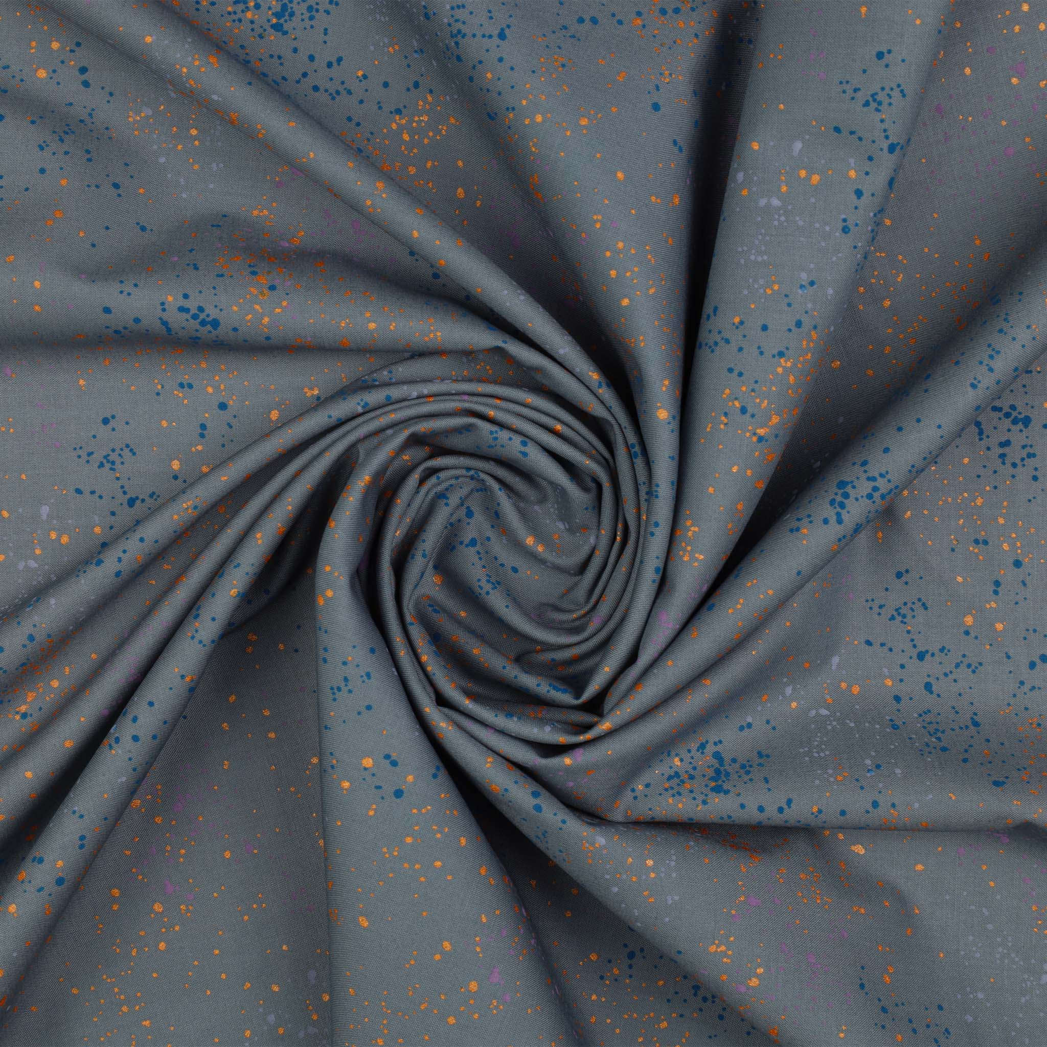 Speckled Metallic Fabric Collection - Blue Slate - Image 3