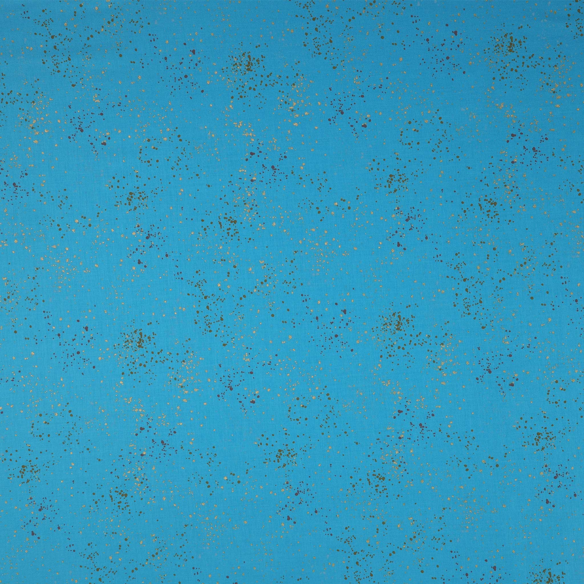 Speckled Metallic Fabric Collection - Bright Blue