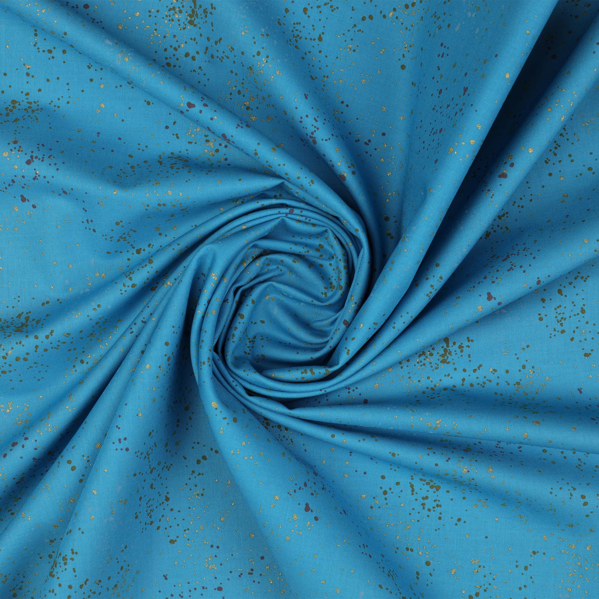 Speckled Metallic Fabric Collection - Bright Blue - Image 3