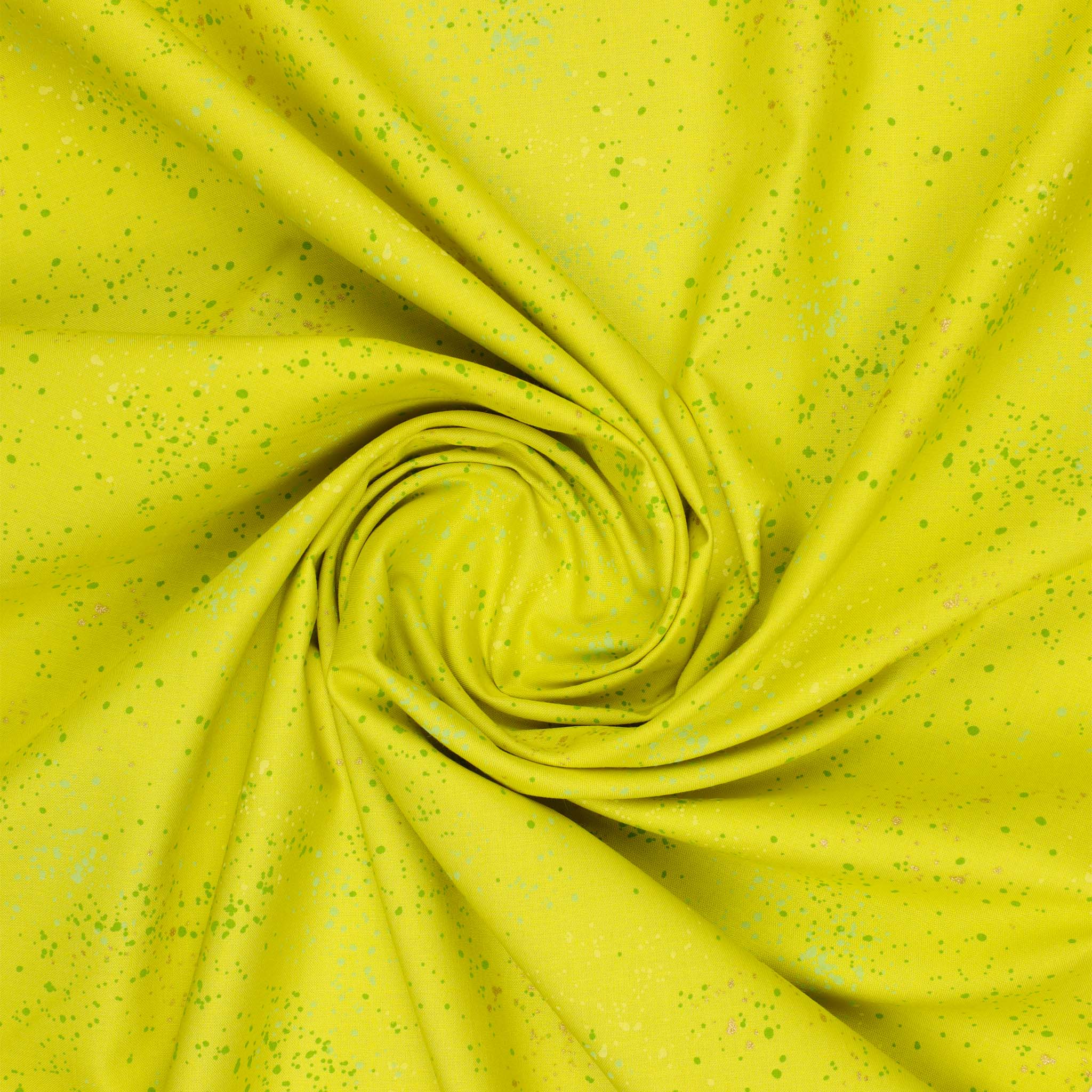 Speckled Metallic Fabric Collection - Citron - Image 3