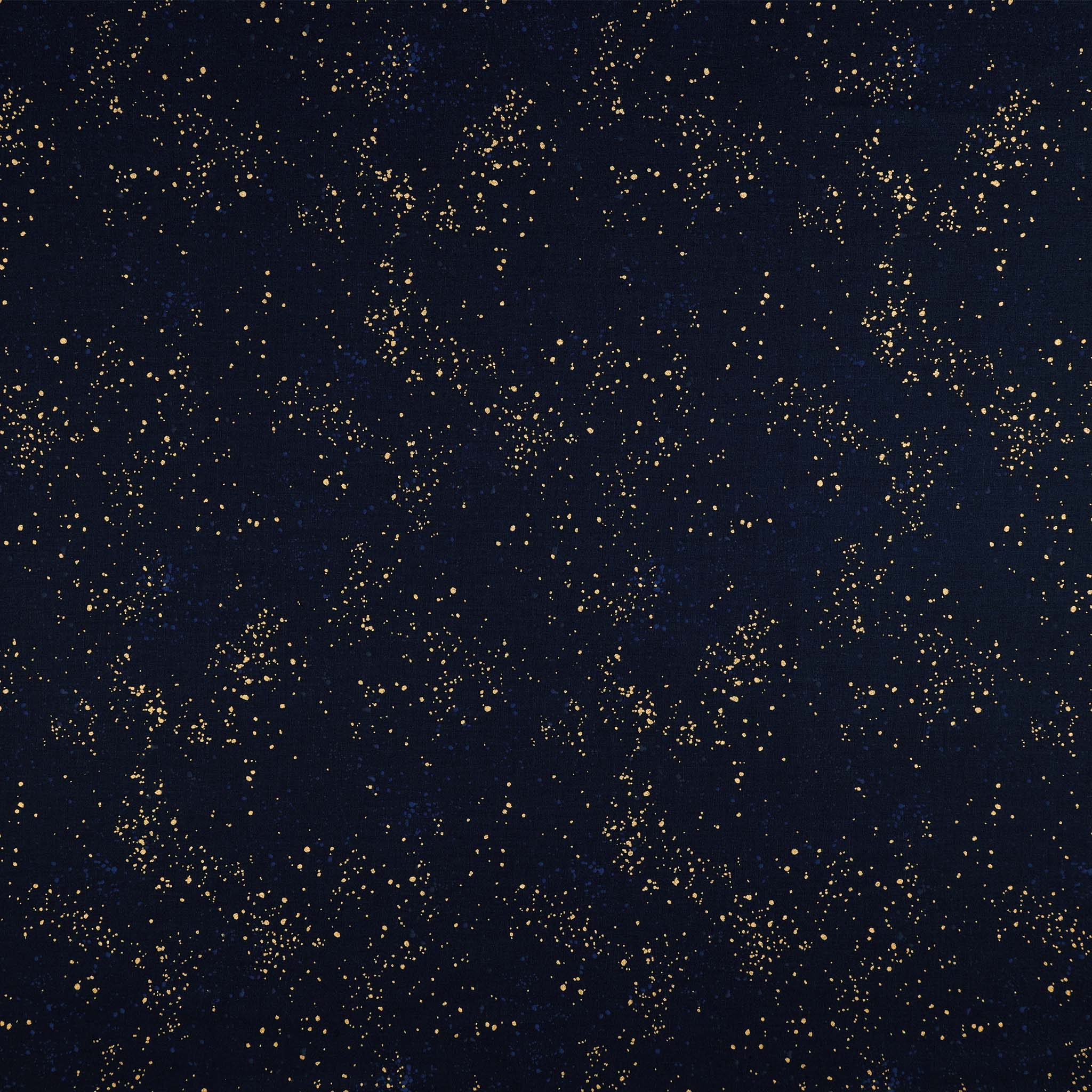 Speckled Metallic Fabric Collection - Navy