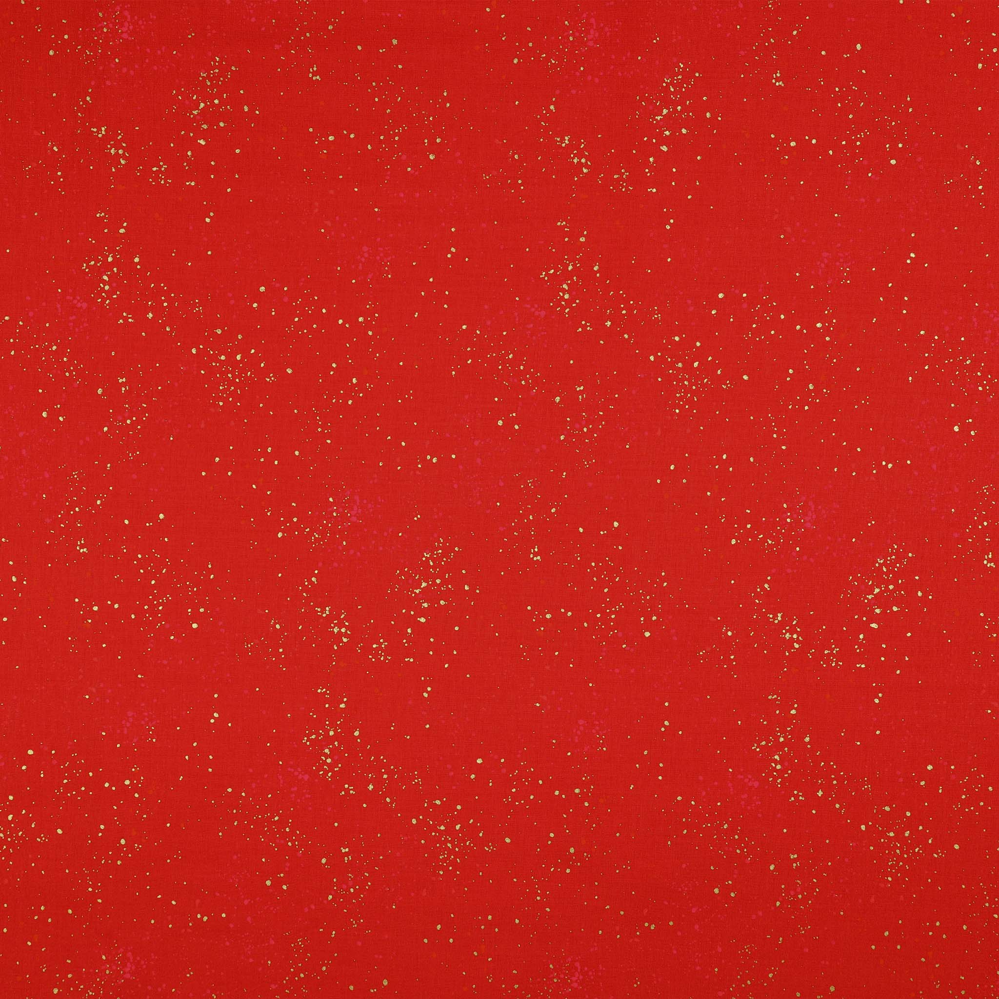 Speckled Metallic Fabric Collection - Scarlet