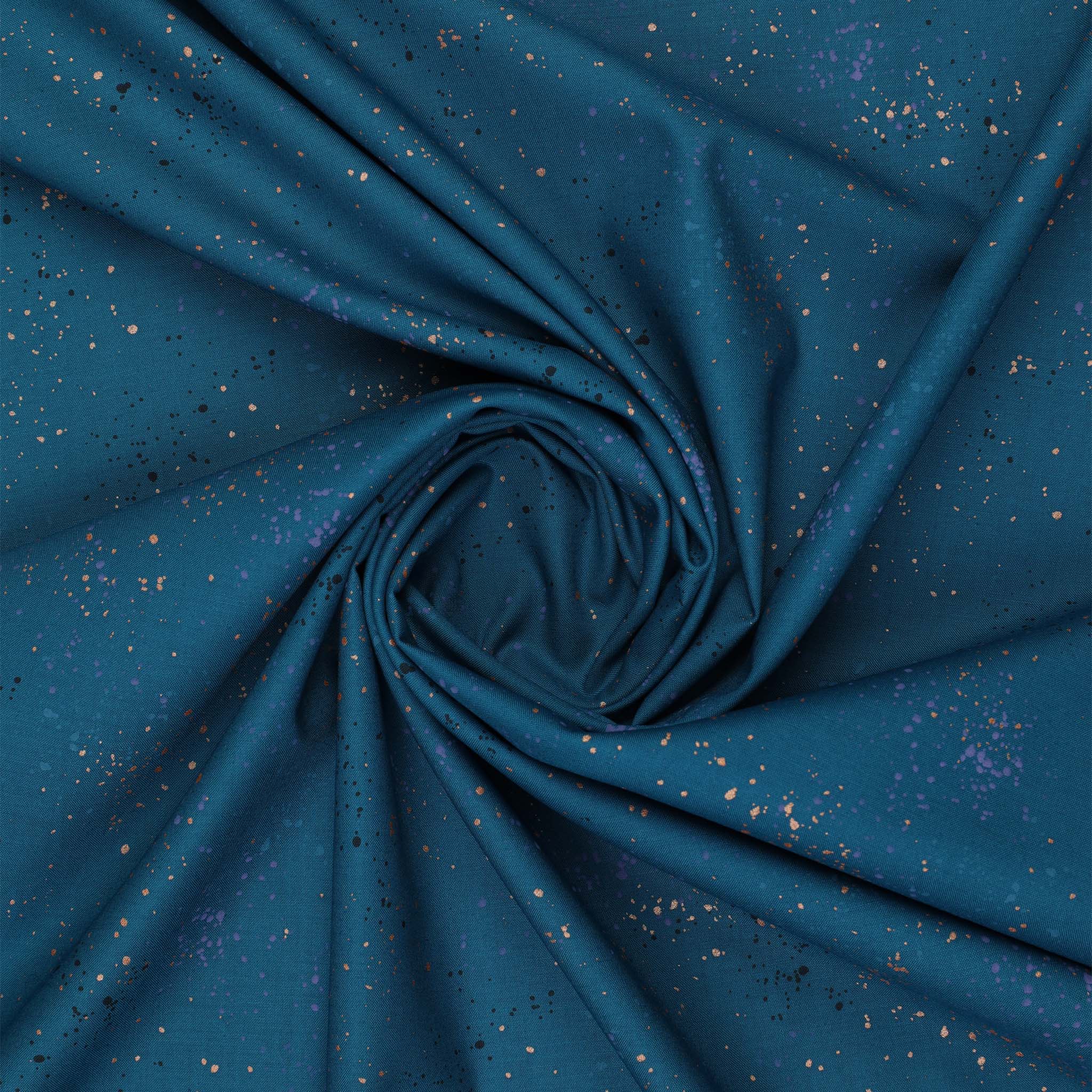 Speckled Metallic Fabric Collection - Teal - Image 3