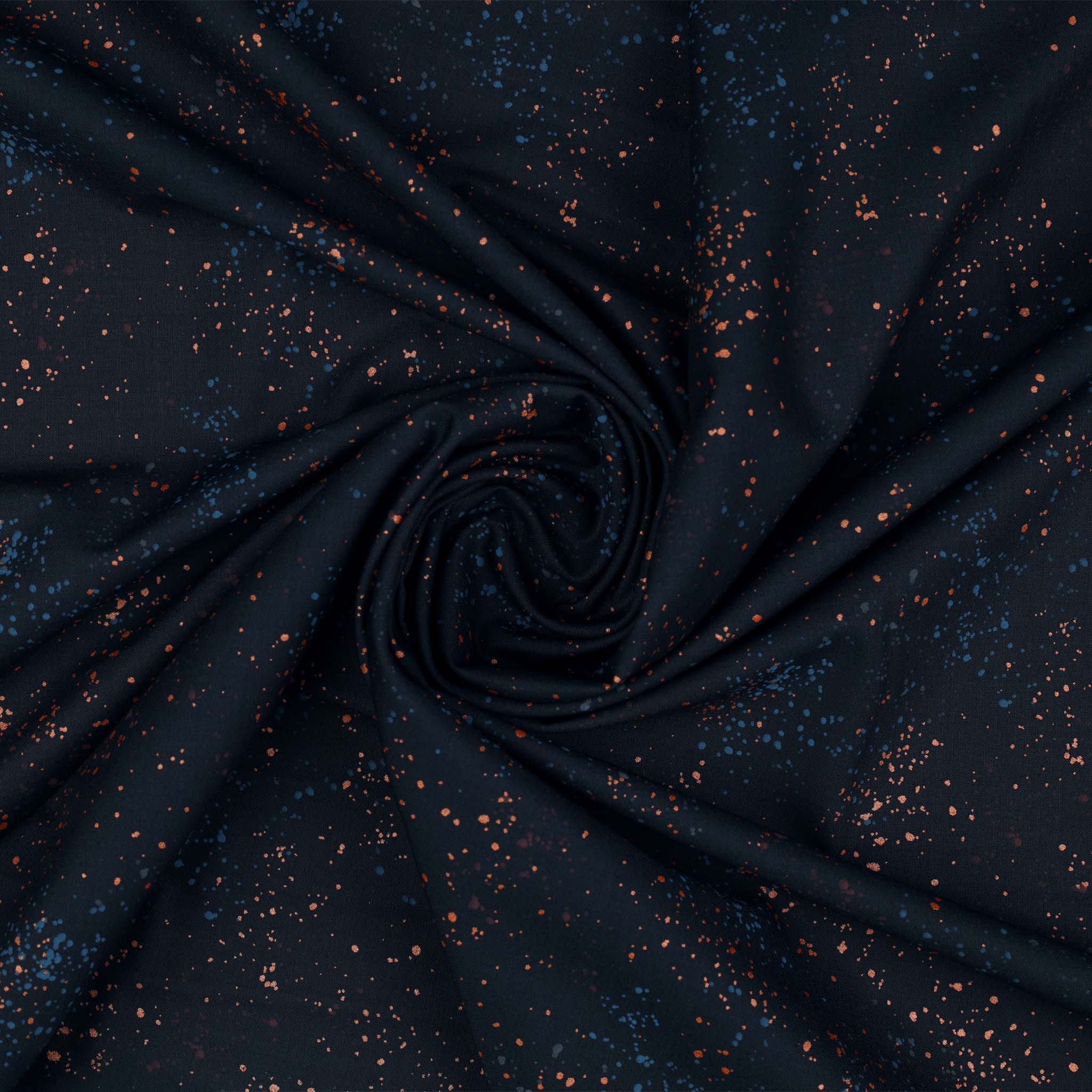 Speckled Metallic Fabric Collection - Teal Navy - Image 3