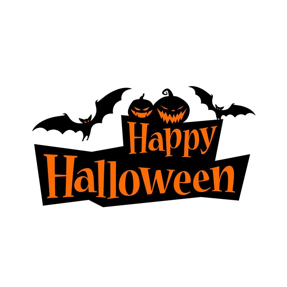 Spooky Happy Halloween Fabric Panel