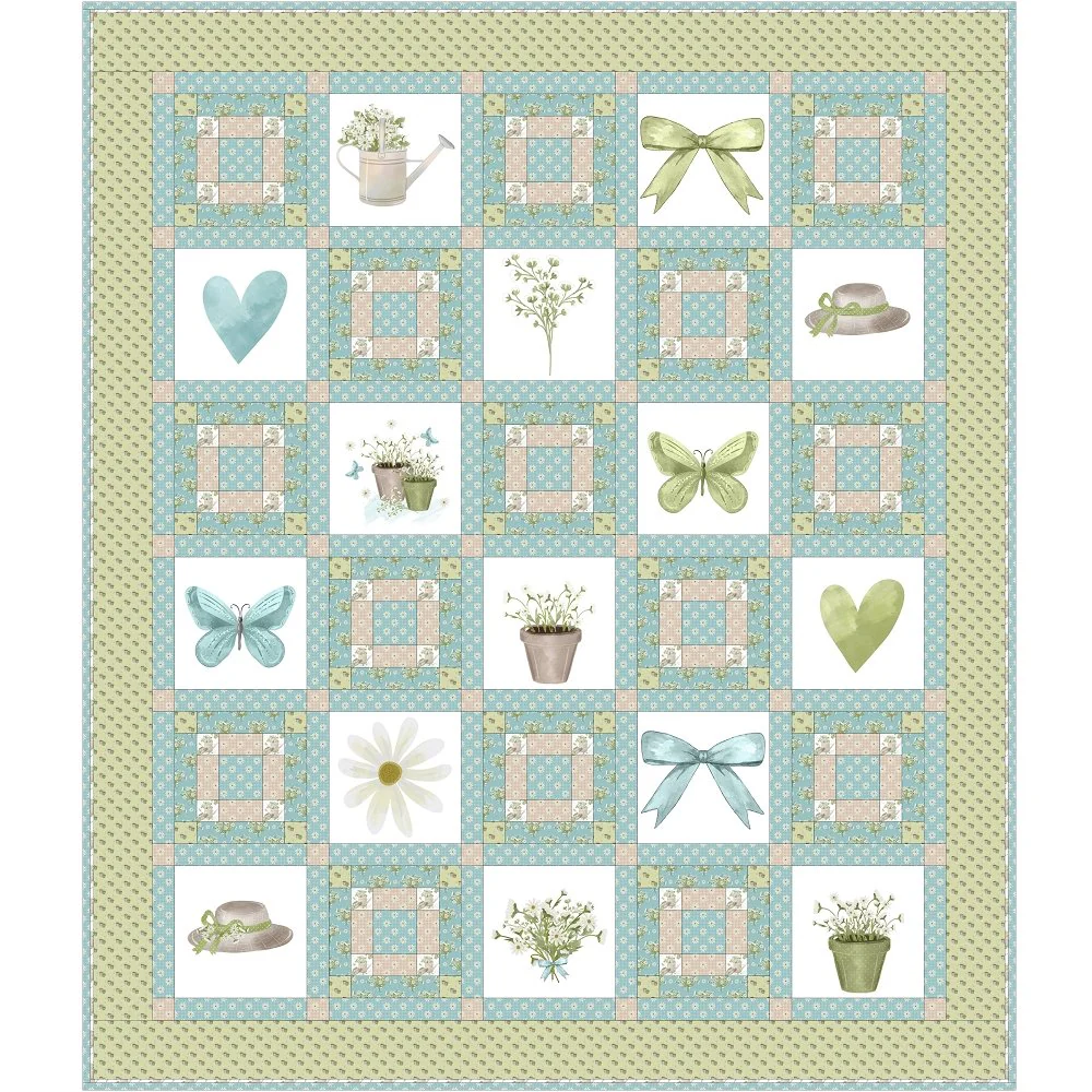 Spring Time Daisies Quilt Kit - 63 1/2" x 74" - Image 2