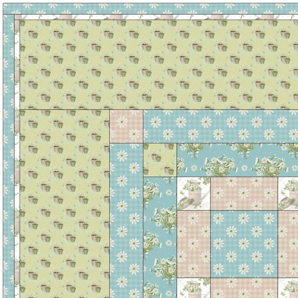 Spring Time Daisies Quilt Kit - 63 1/2" x 74" - Image 3