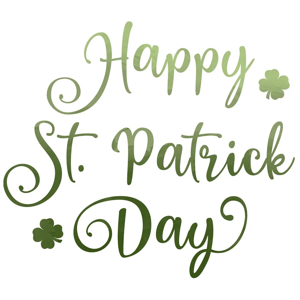 St Patrick's Day Gnomes Font Fabric Panel
