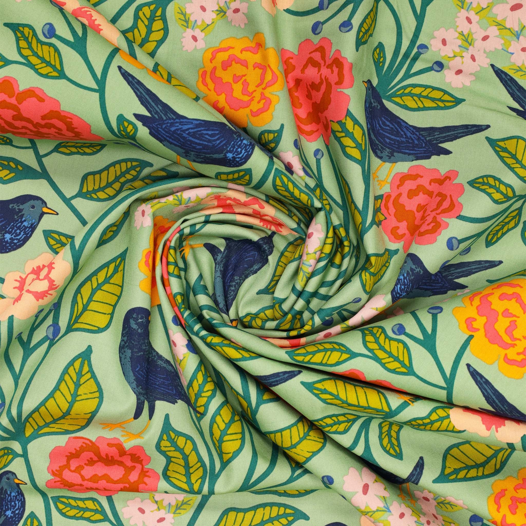 Starling Fabric Collection - Blackbird Aviary - Image 2