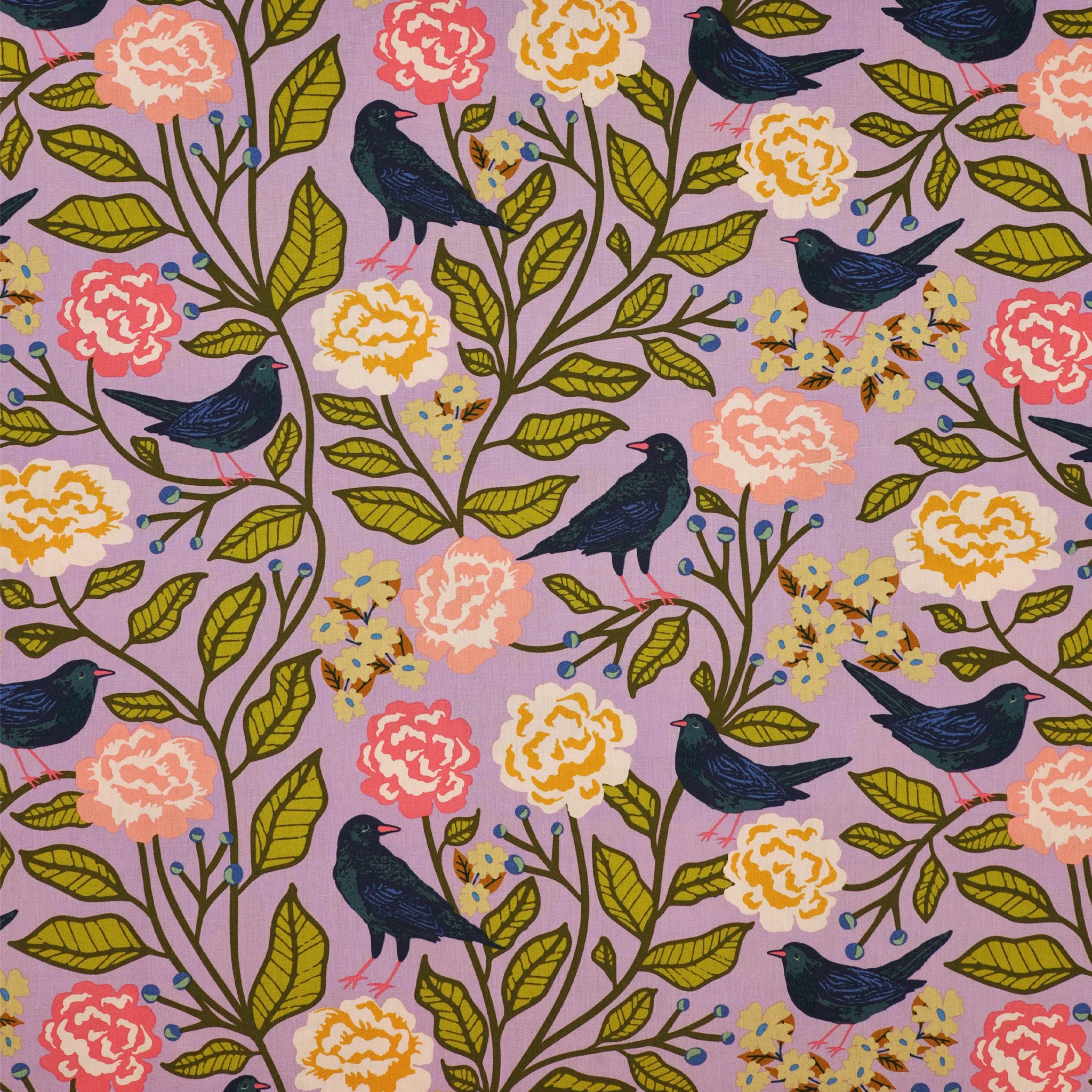 Starling Fabric Collection - Blackbird Canopy