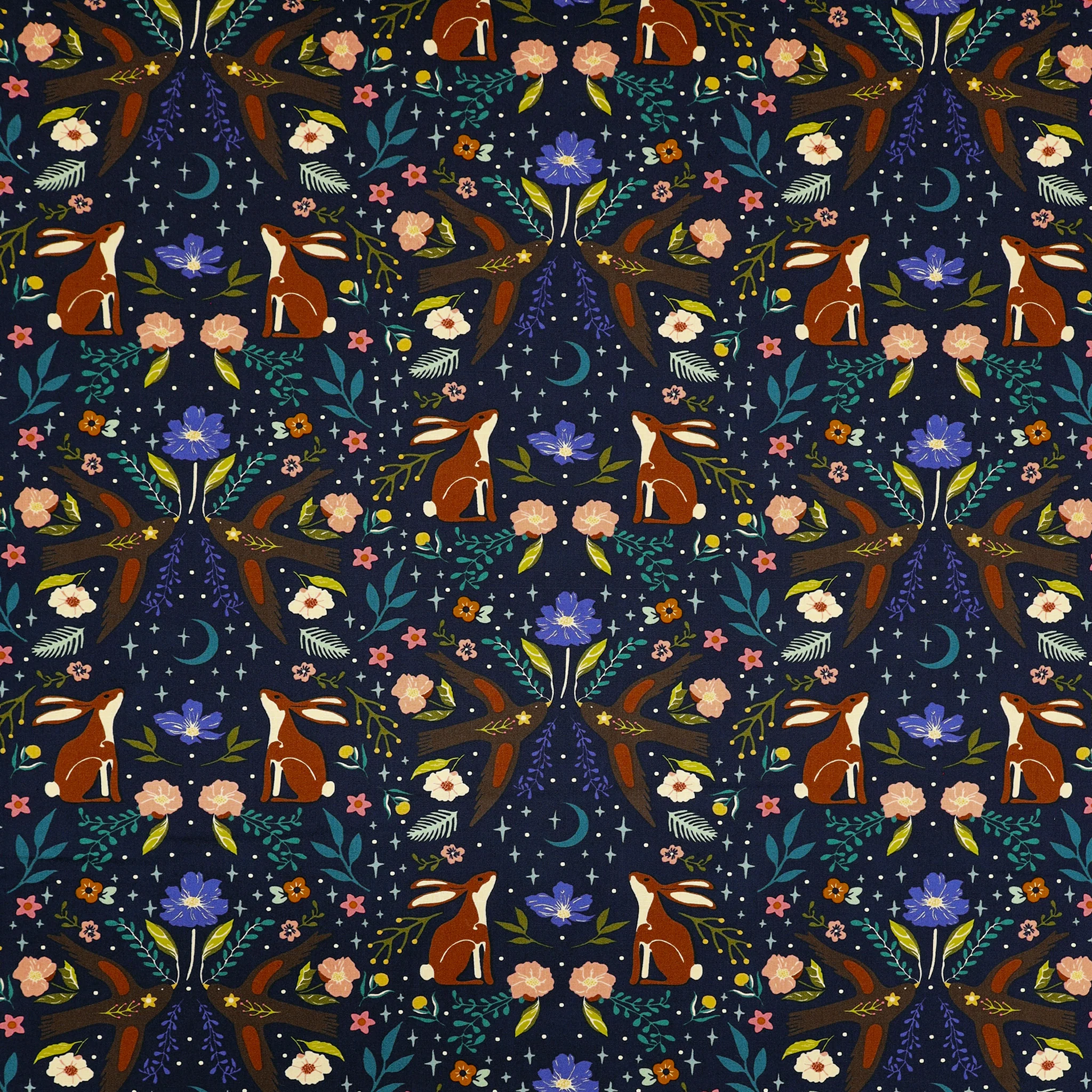 Starling Fabric Collection - Moonlit Forest Dusk