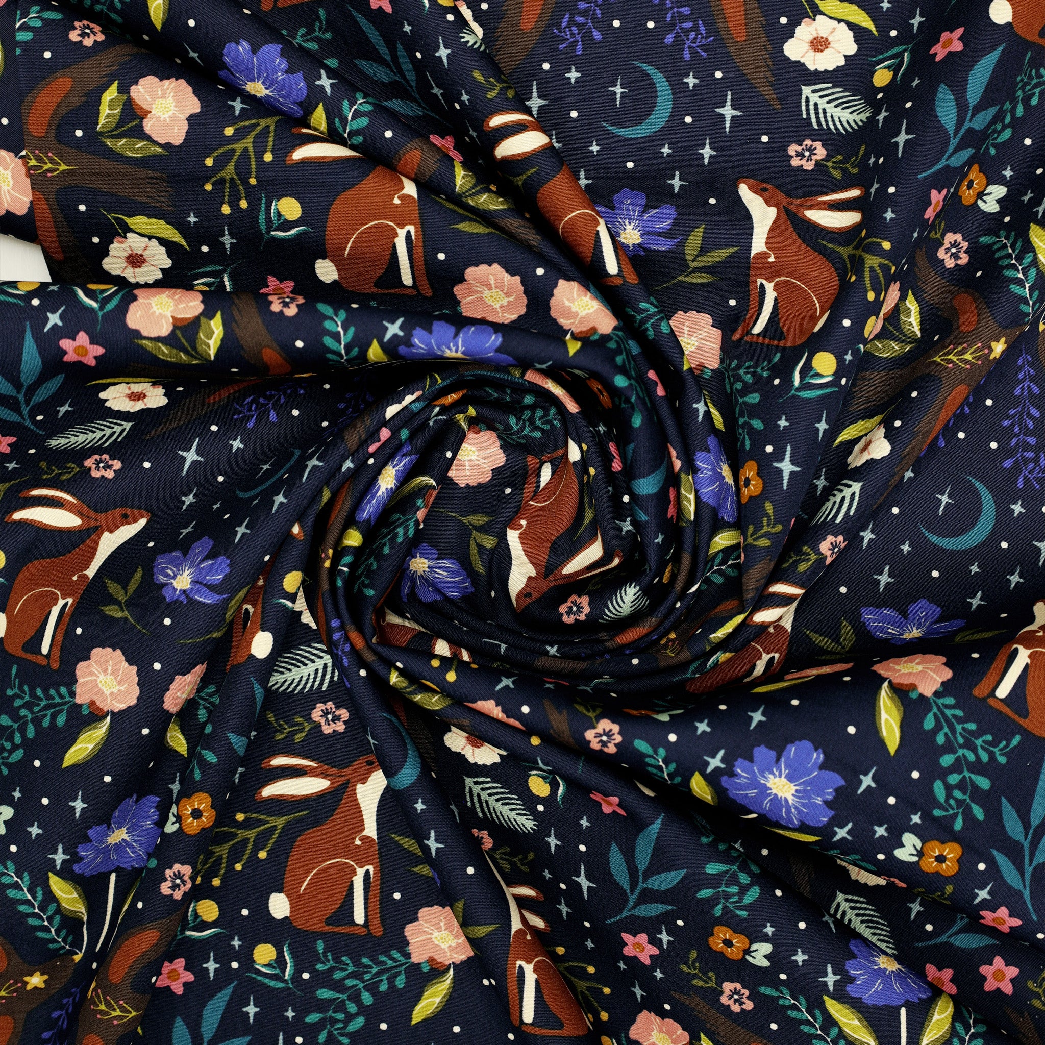 Starling Fabric Collection - Moonlit Forest Dusk - Image 2
