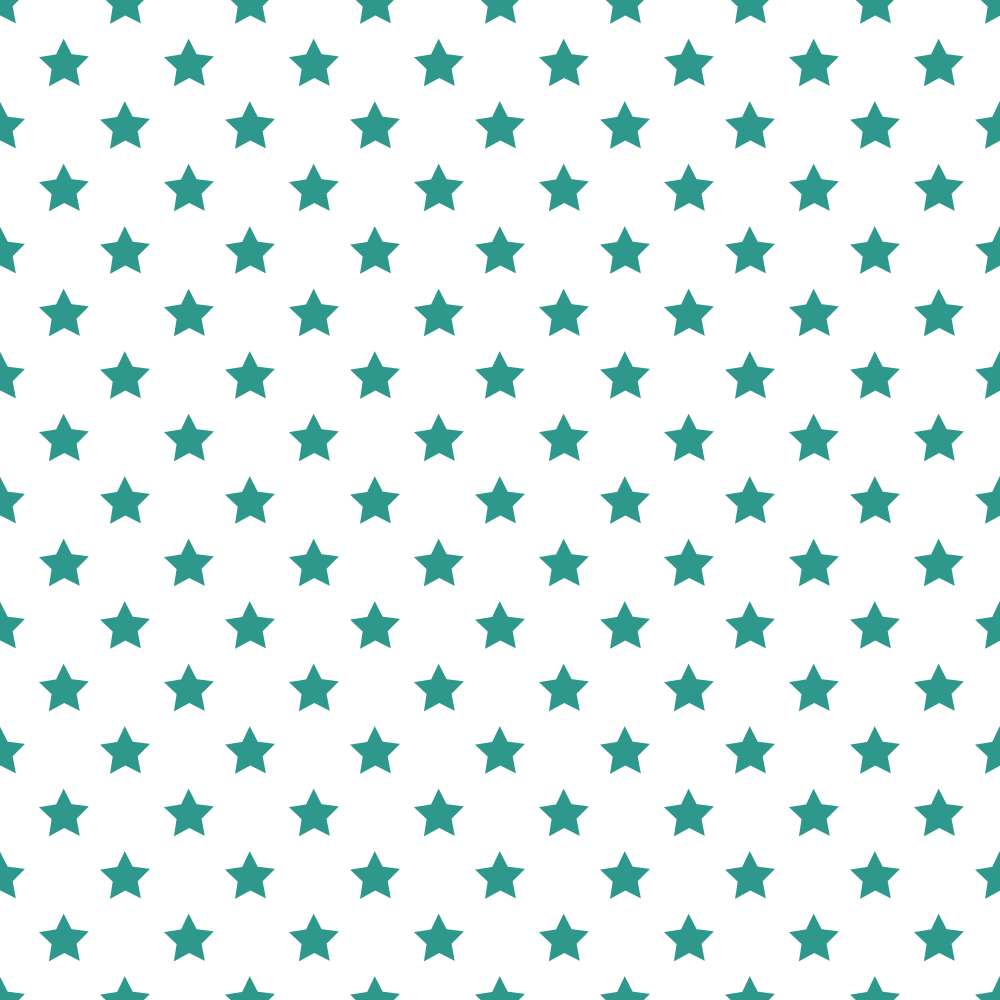 Stars Basics Fabric - Atoll on White