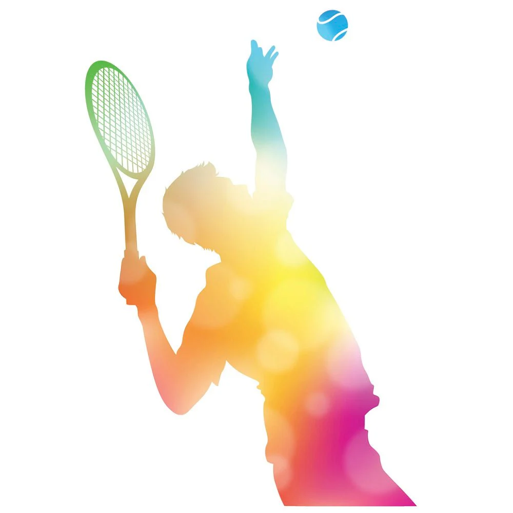 Summer Haze Tennis Fabric Panel