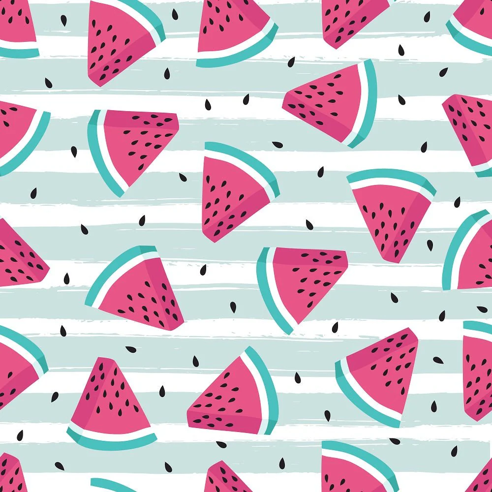 Summertime Cats Watermelon Slices Fabric