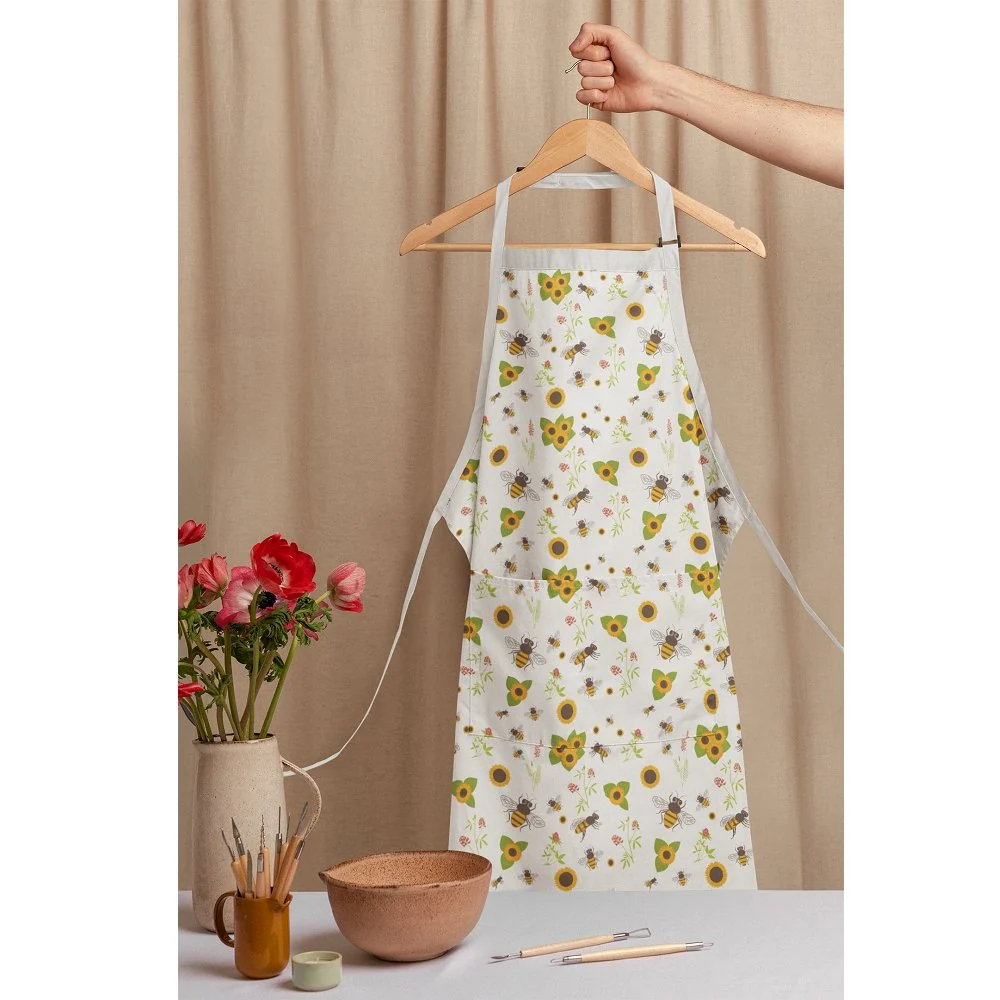 Sunflowers and Bees Floral Fabric - Image 5