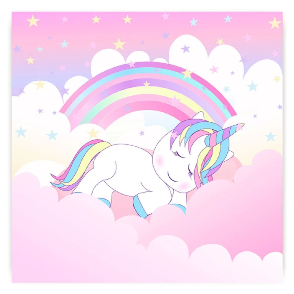 Sweet Dreams Unicorn Fabric Panel - Pink