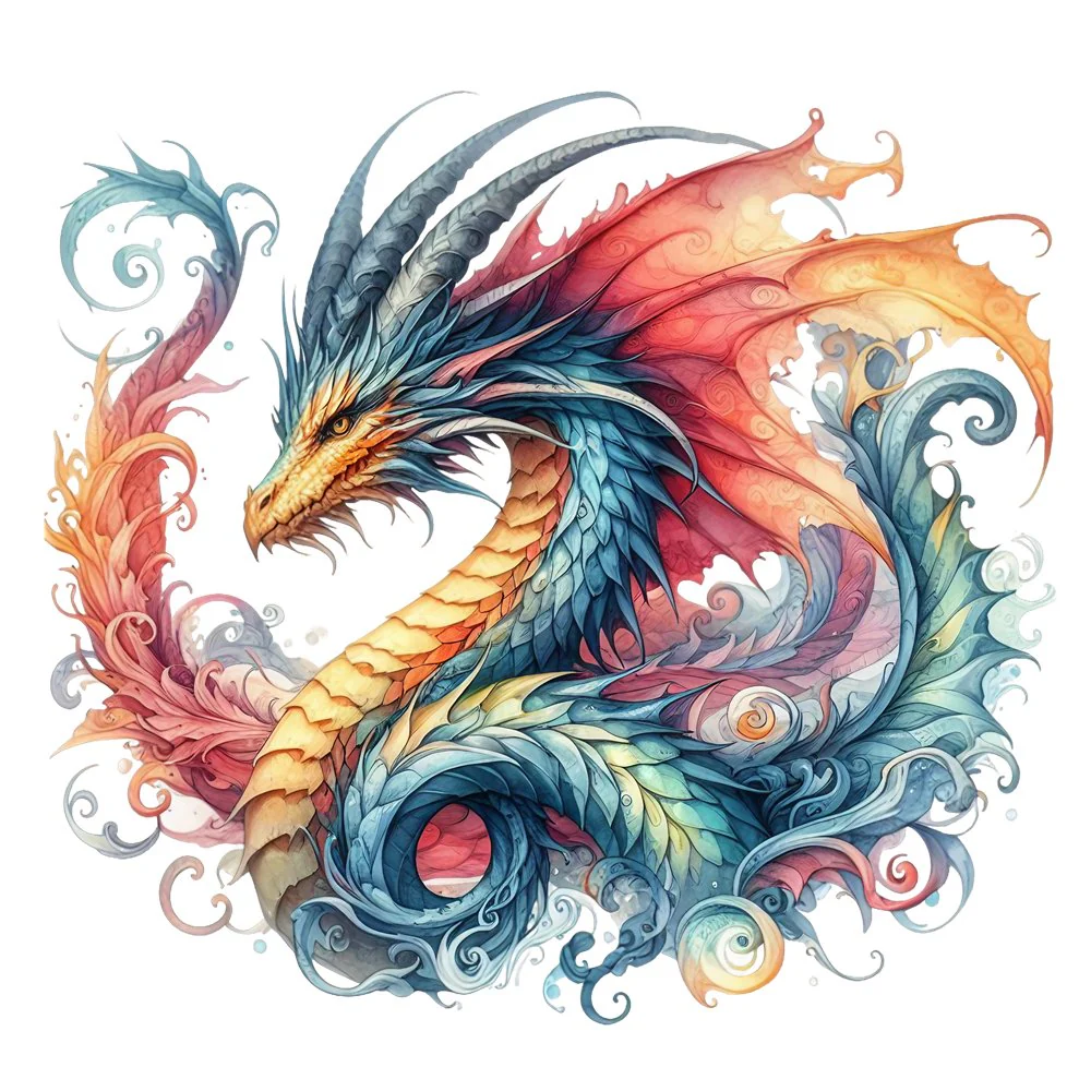 The Dragon Lair Dragon #41 Fabric Panel