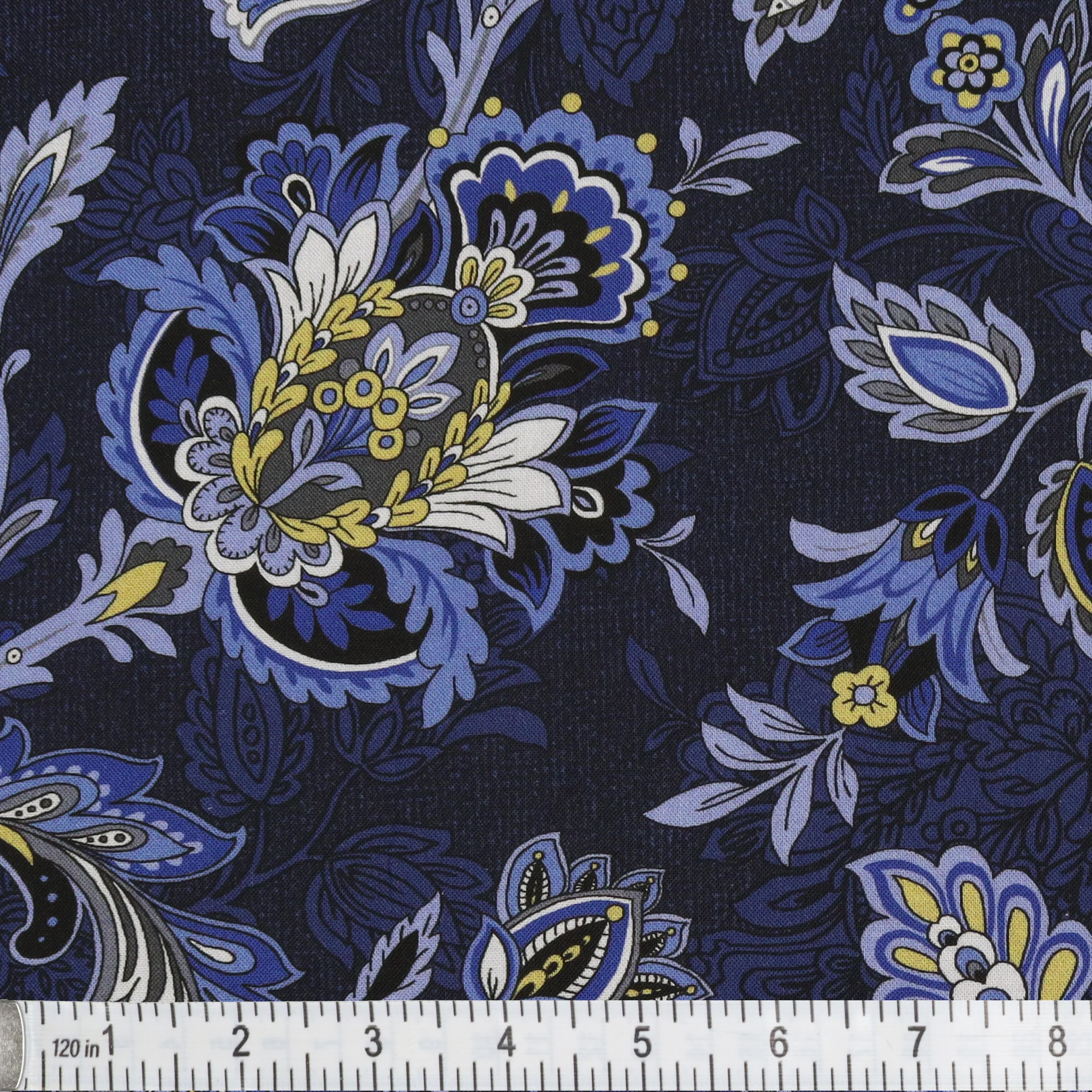 The Drawing Room 108" Wide Quilt Backing - Footstool Navy - Image 2