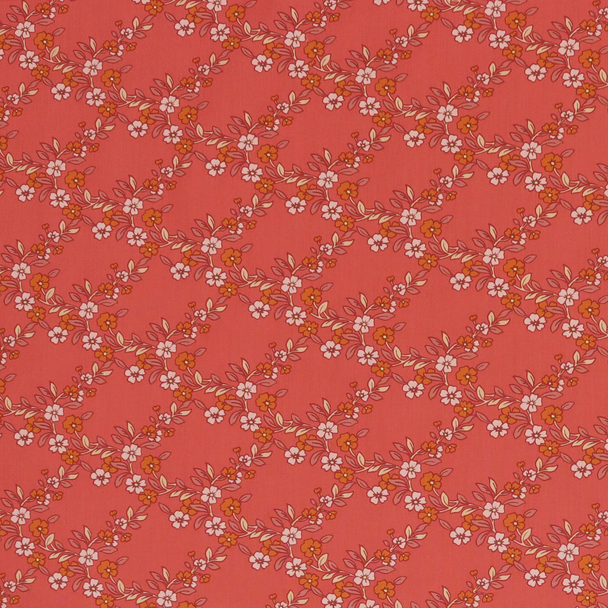 The Flower Fields Fabric Collection - Charming Arbor Hibiscus