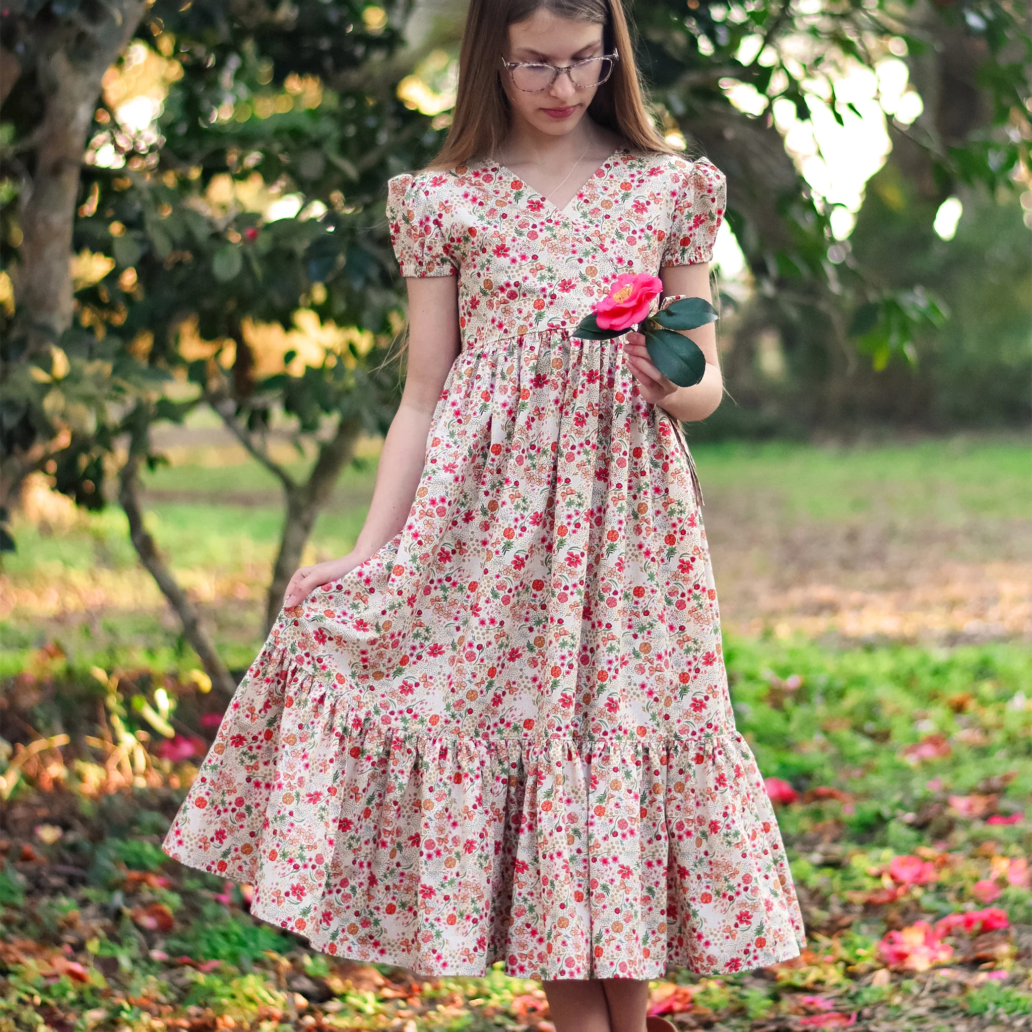 The Flower Fields Fabric Collection - Floral Abundance Shine - Image 3
