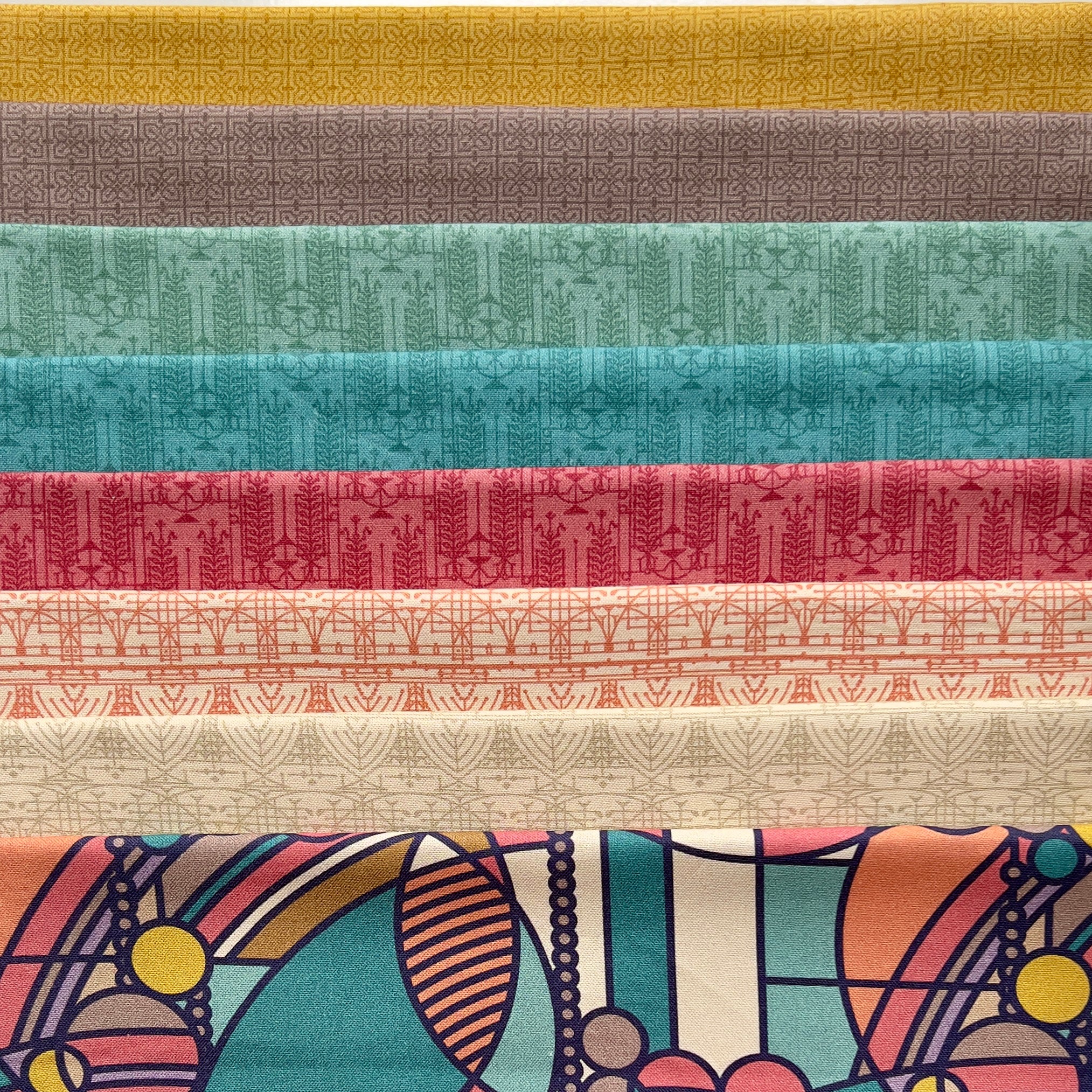 The House Beautiful Fabric Collection - Design A | Echo Blue - Image 3