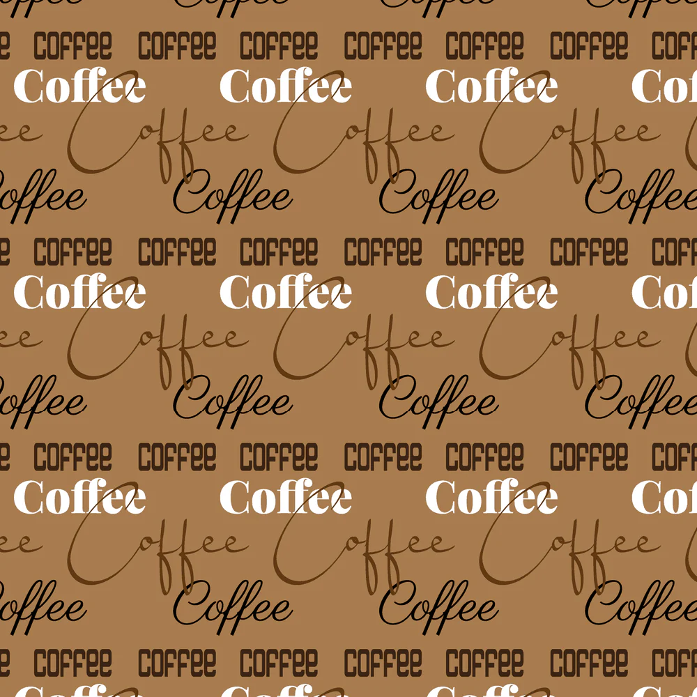 Three Times The Coffee Fabric - Brown