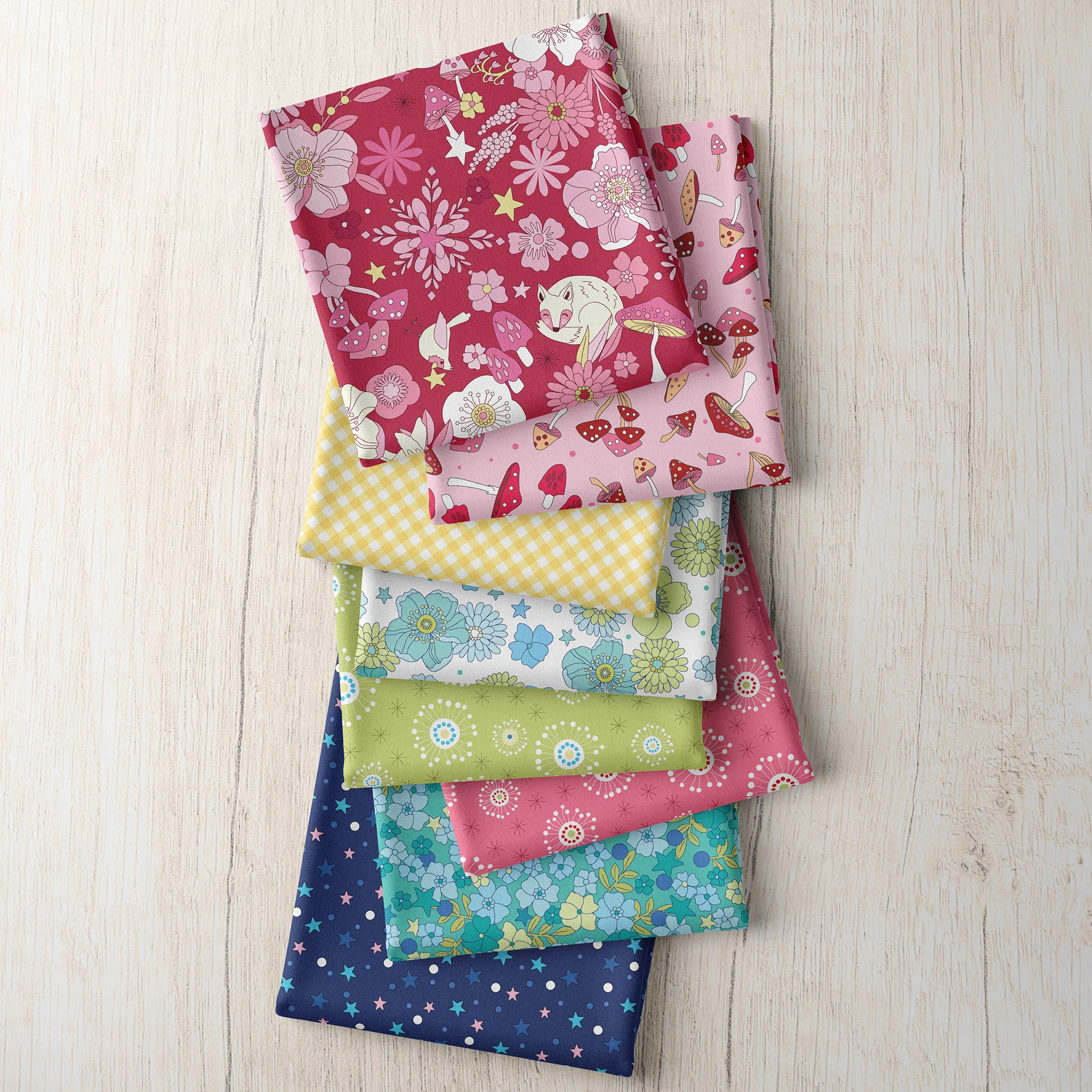 Tiny Secrets Fabric Collection - Hidden Garden Red - Image 4