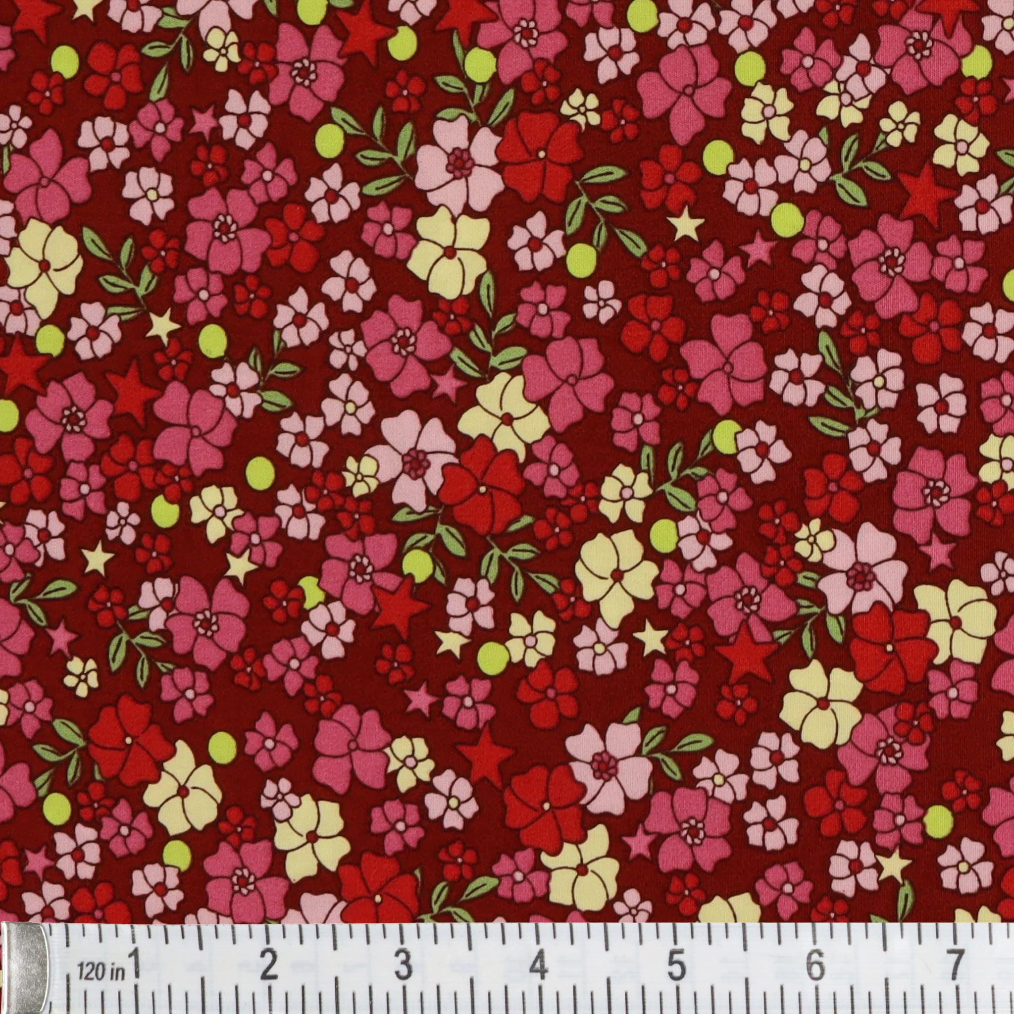 Tiny Secrets Fabric Collection - Hidden Garden Red - Image 2