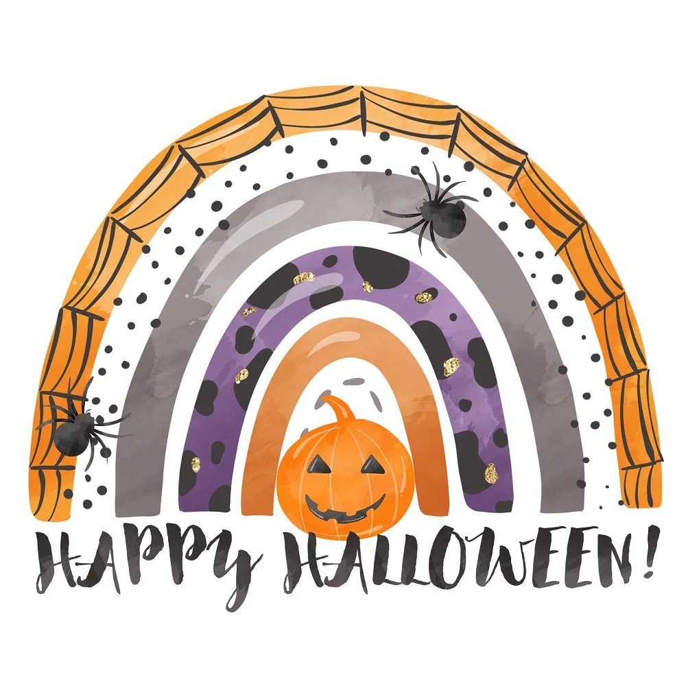 Trick-Or-Treat Scene #1 Fabric Panel