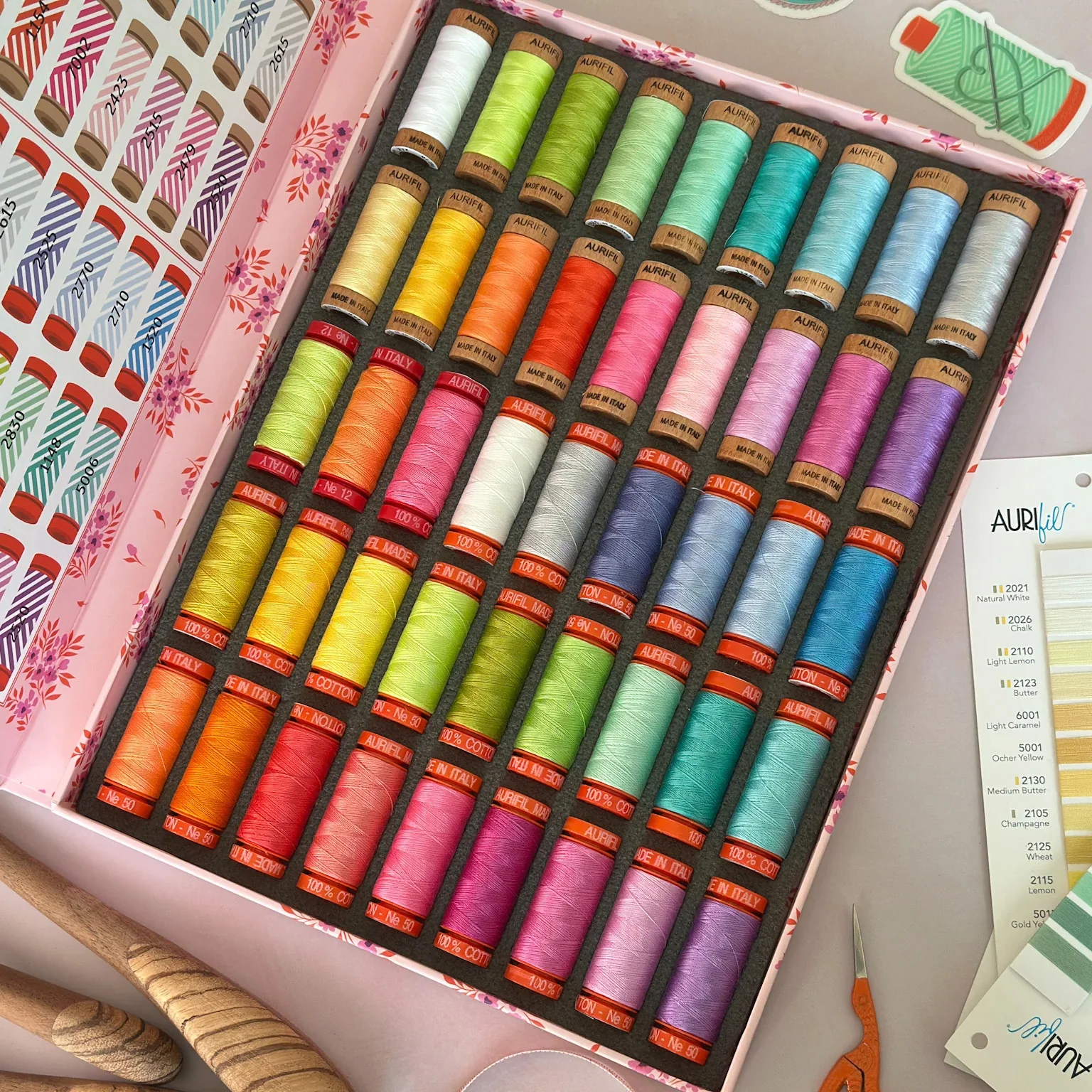 Tula Pink, Aurifil Full Moon Forest II Thread Collection - Image 2