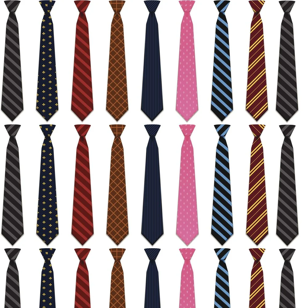 Various Neck Ties Fabric