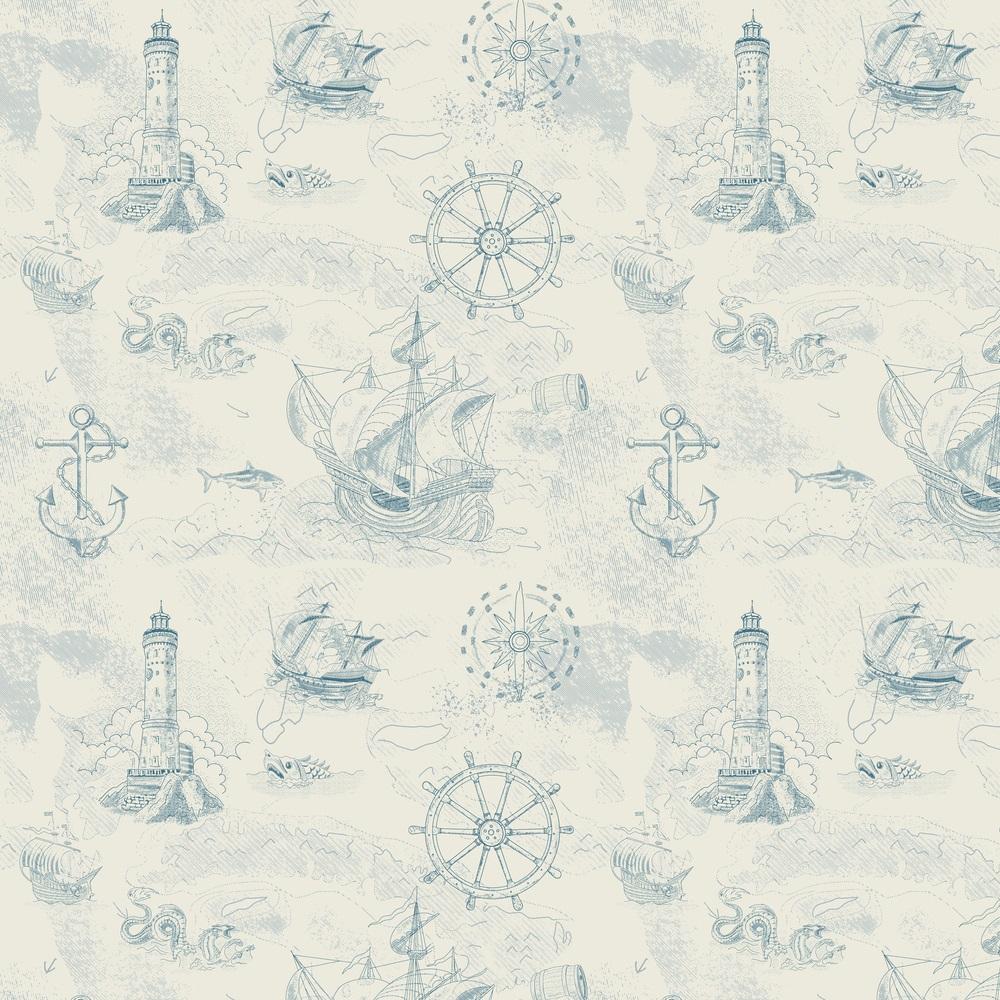 Vintage Sea Navigation Fabric