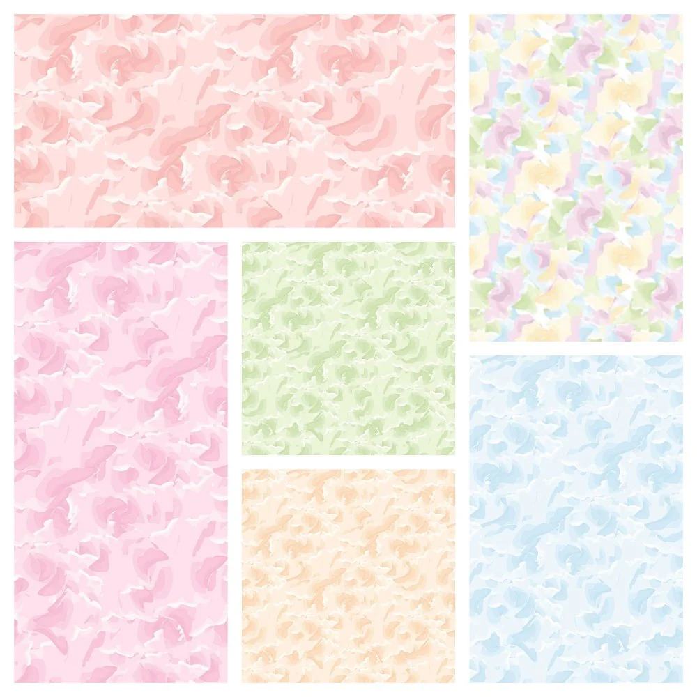 Watercolor Texture Fabric Collection - 1/2 Yard Bundle