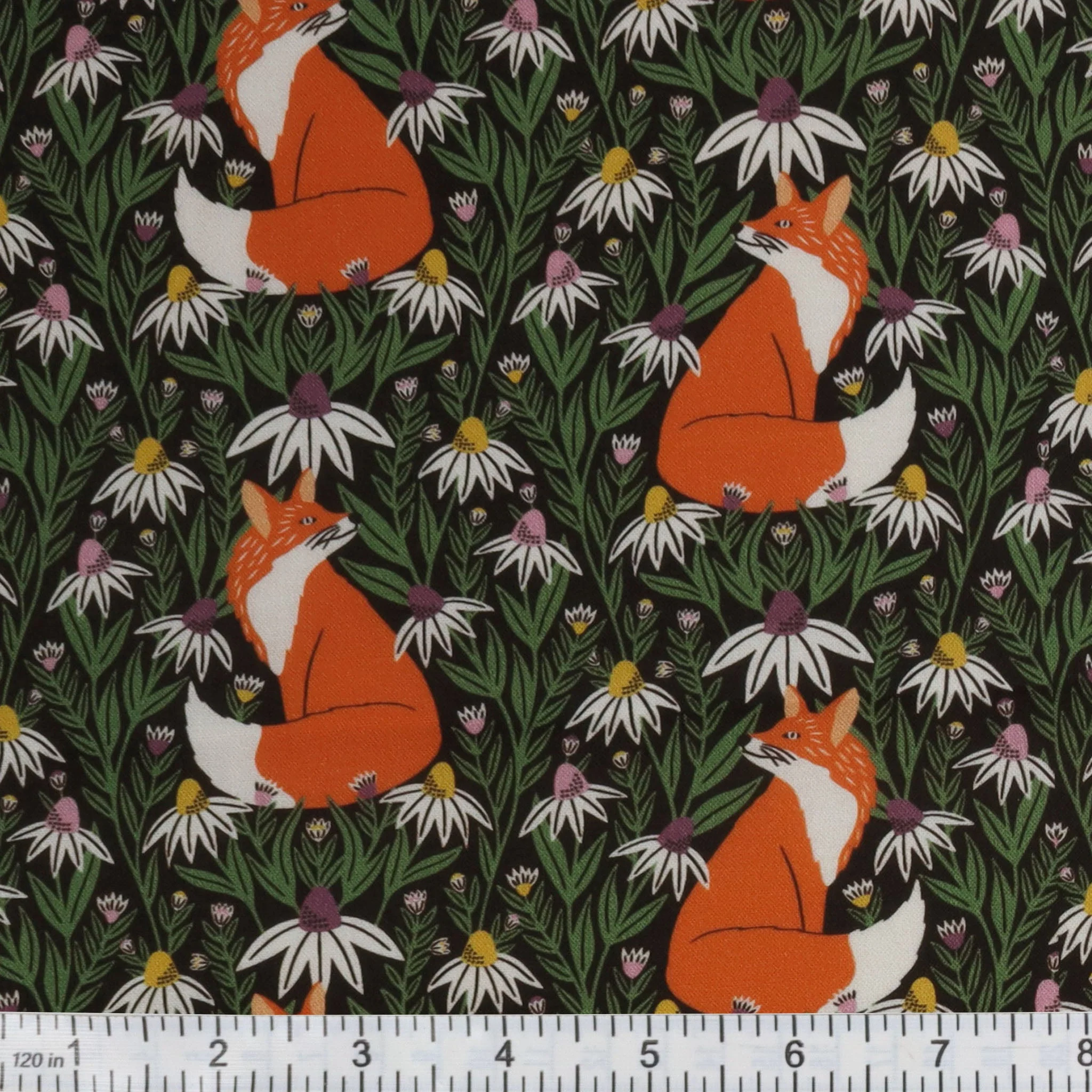 Wild Haven Fabric Collection - Foxy Daisies - Image 2