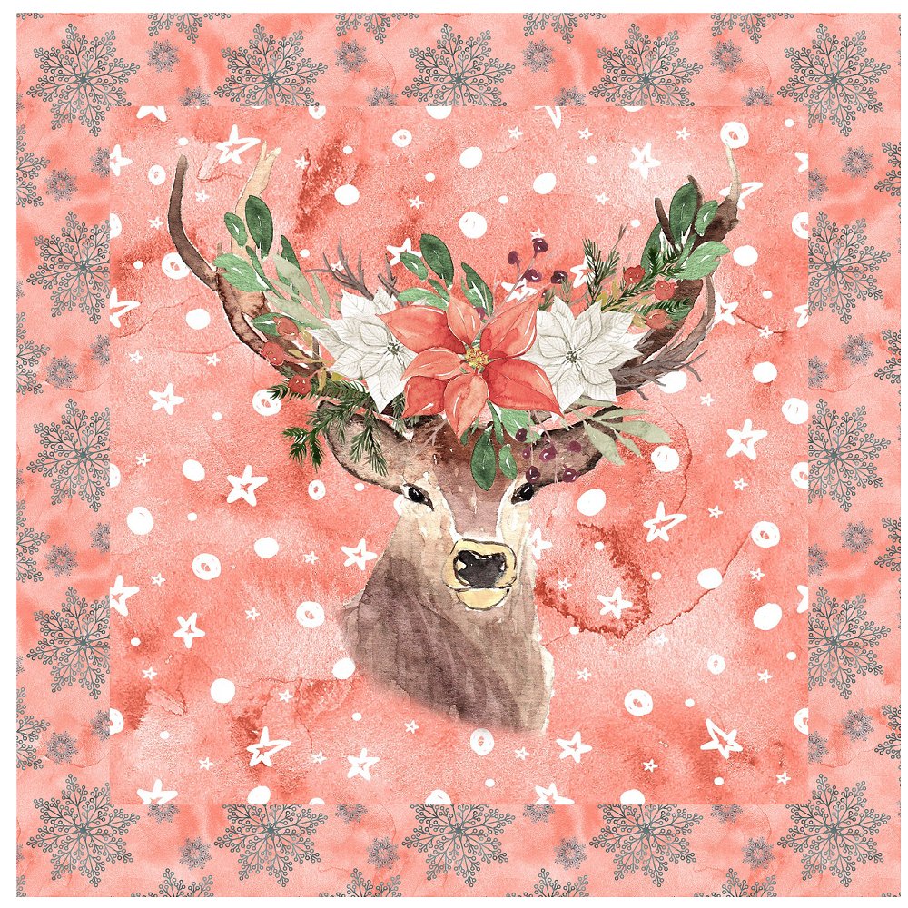 Winter Dreams Pillow Fabric Panels - Image 3