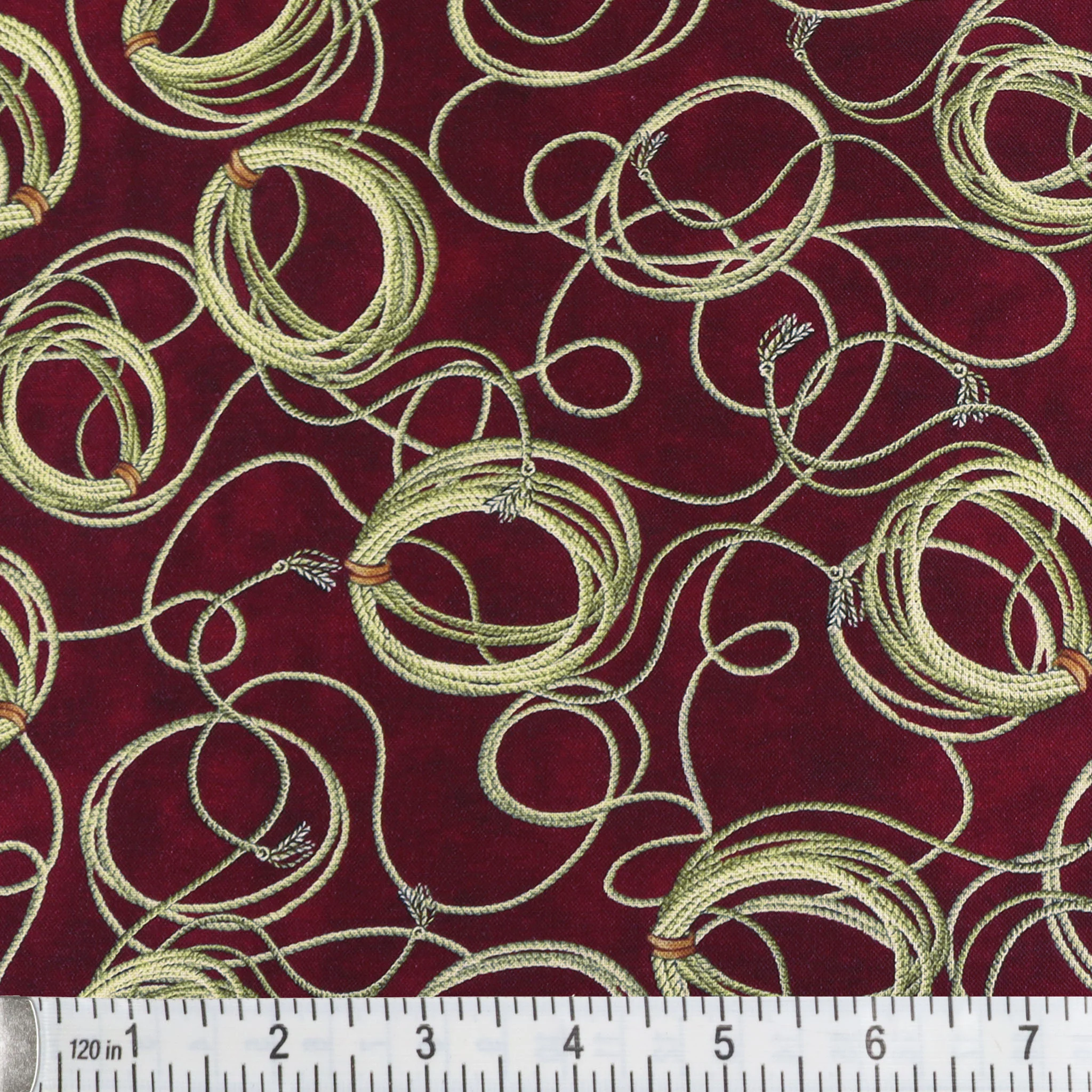 Yellowstone Fabric Collection - Lasso Brick Red - Image 2